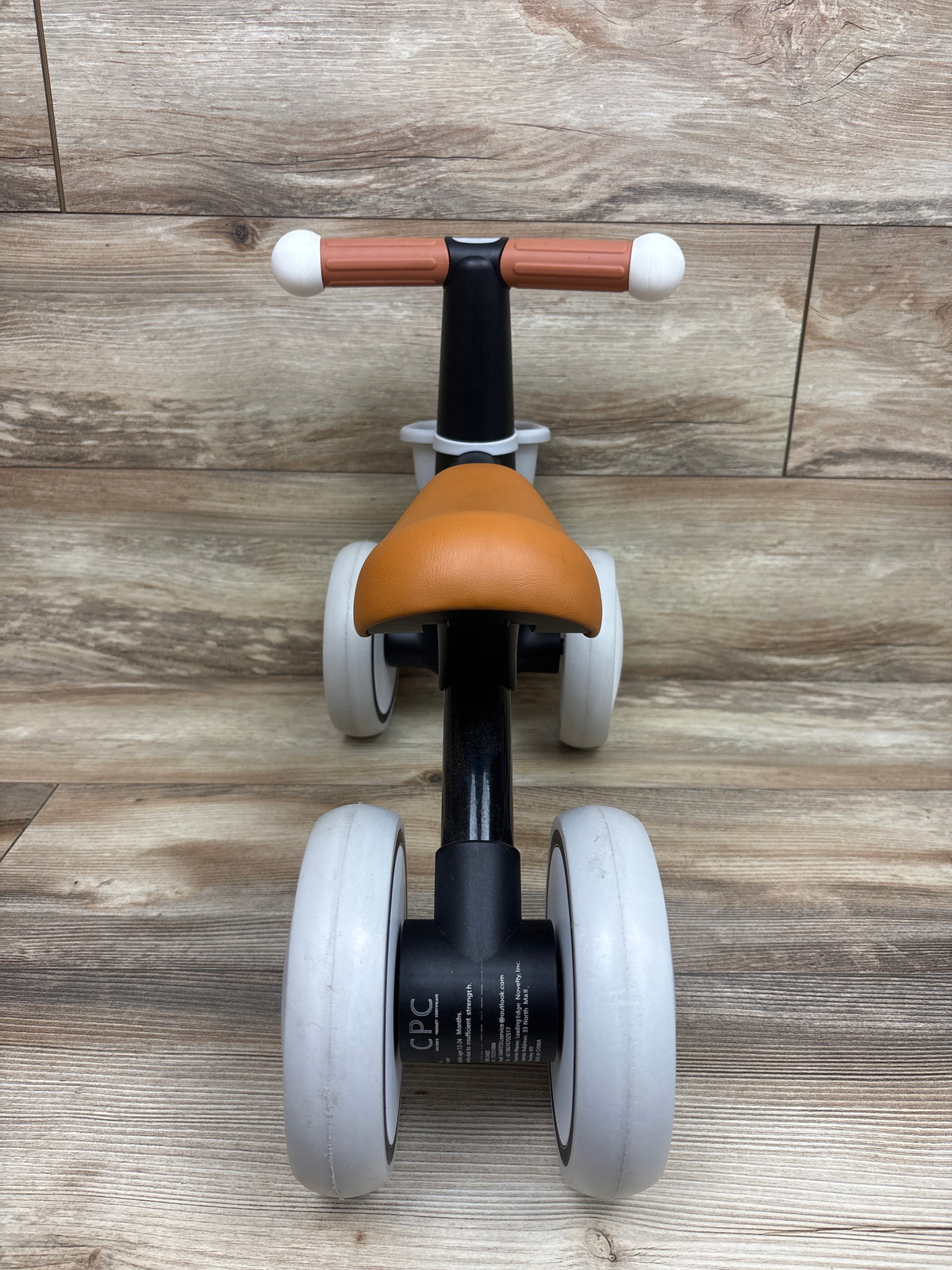Umatoll Light-Up Baby Balance Bike in Black