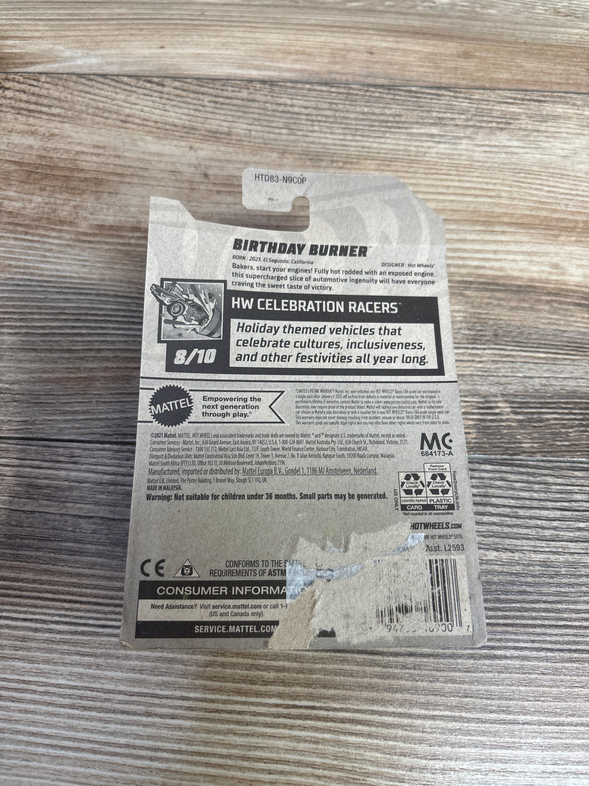 NEW Hot Wheels HW Celebration Racers Birthday Burner Pink