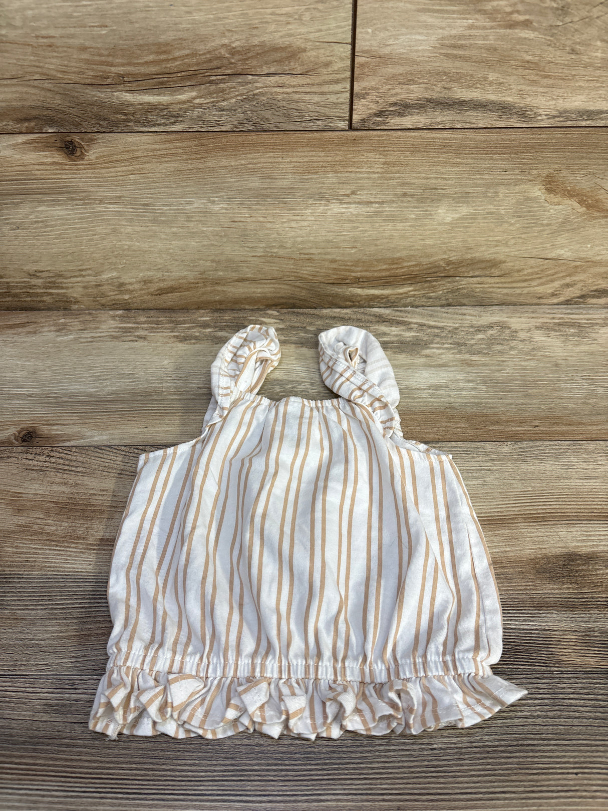 Nicole Miller Striped Peplum Top White sz 4T