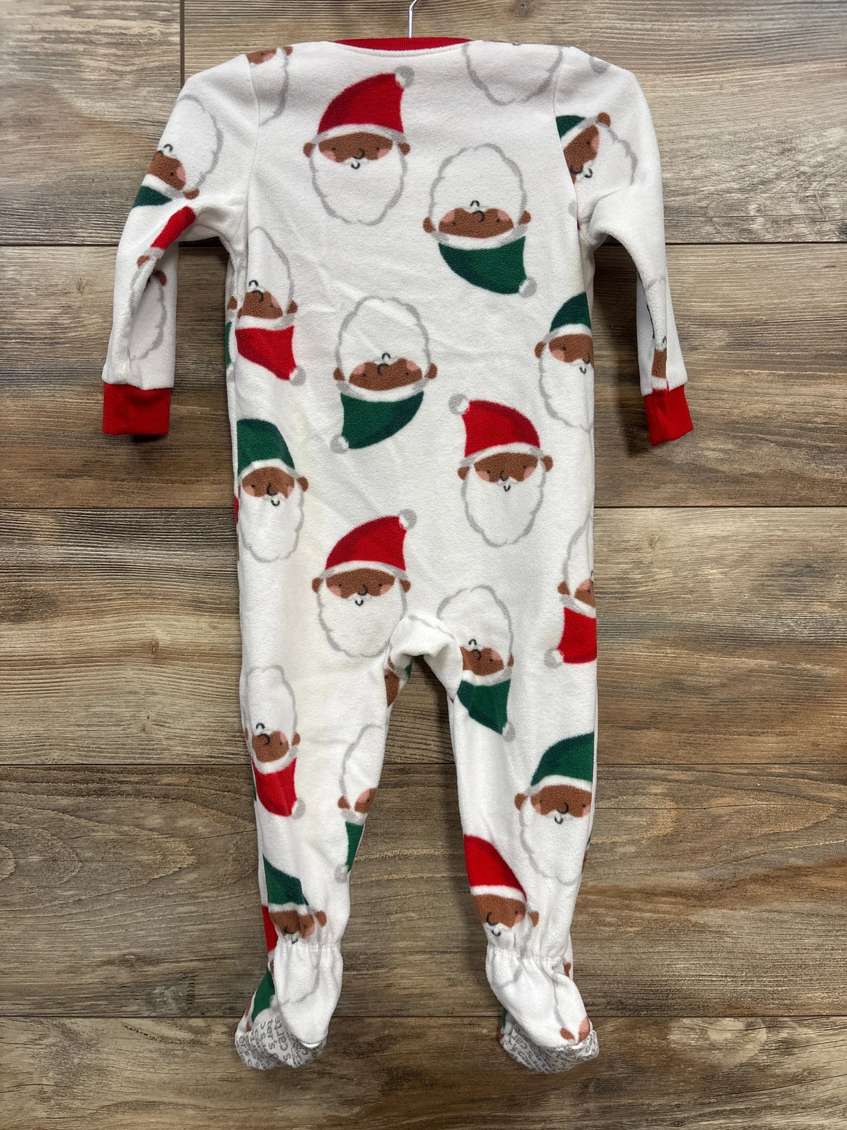 Carter's Santa Christmas Blanket Sleeper White sz 18m