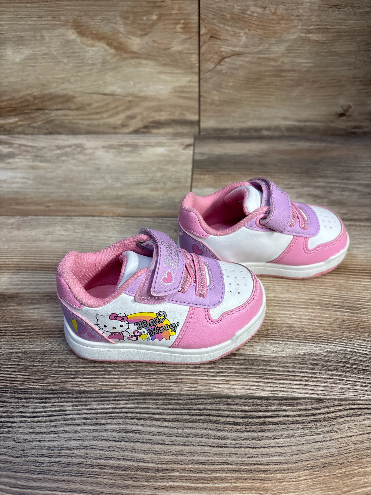 Hello Kitty & Friends Hook & Loop Casual Sneakers White sz 5c