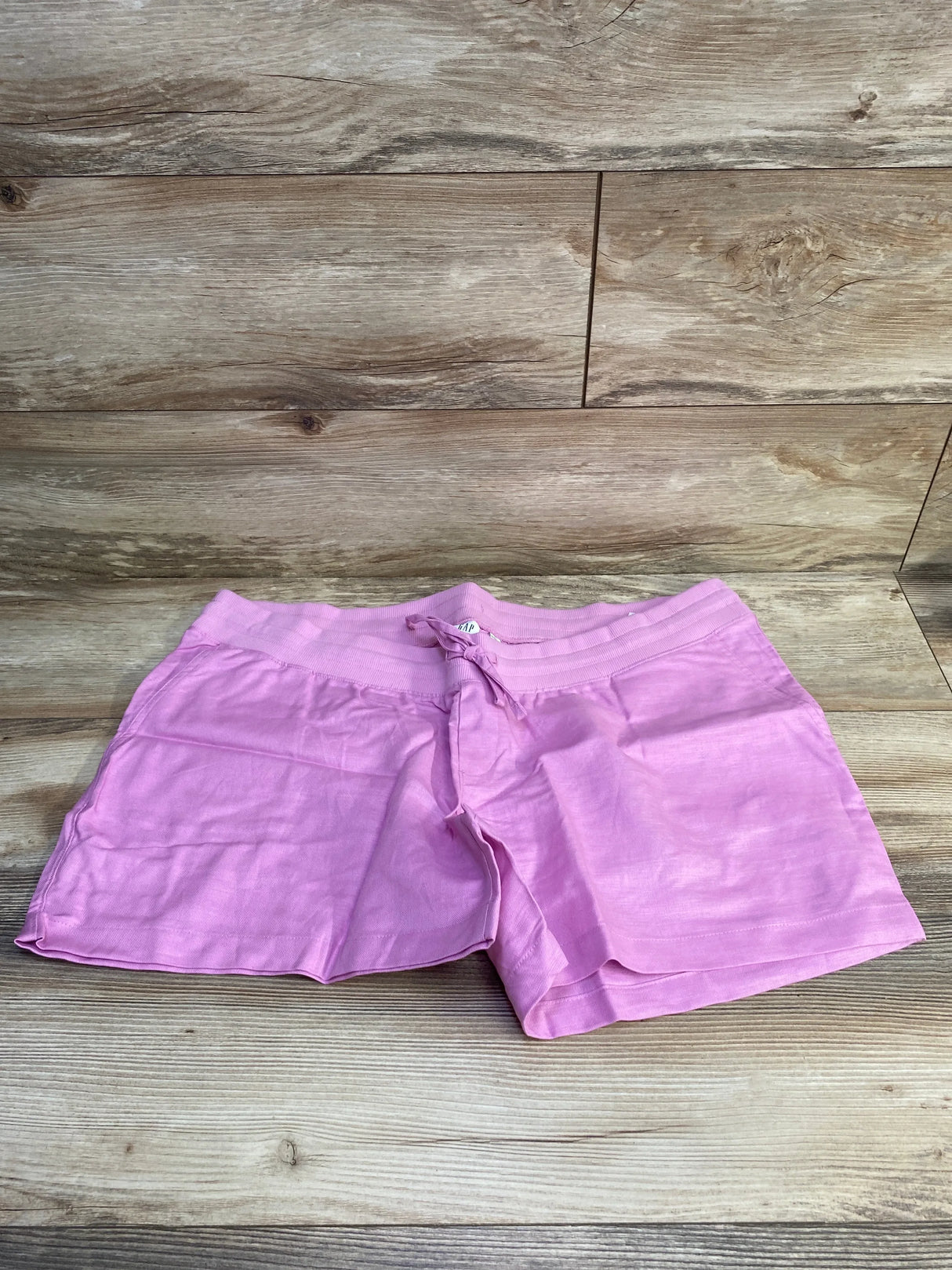 NWOT Gap Maternity Linen-Cotton Shorts Pink sz XL - Me n Mommy To Be