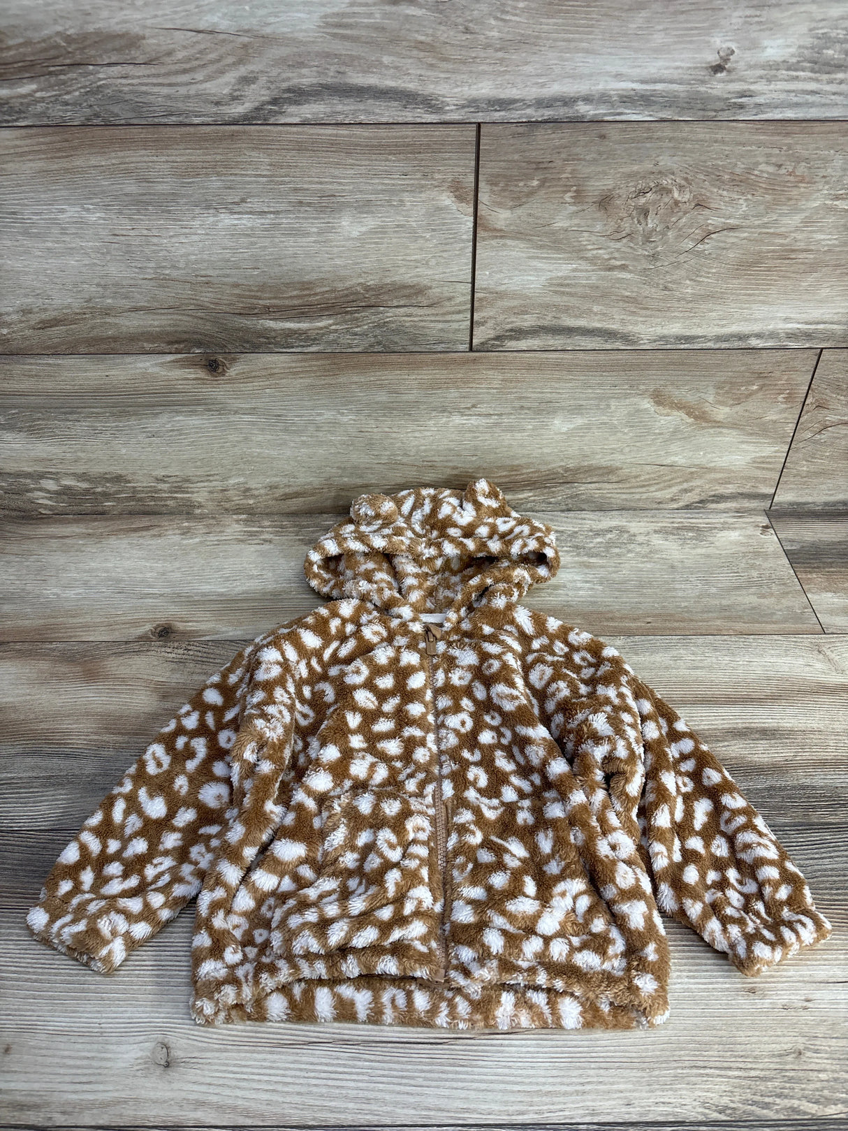 Old Navy Critter Hooded Jacket Brown sz 2T