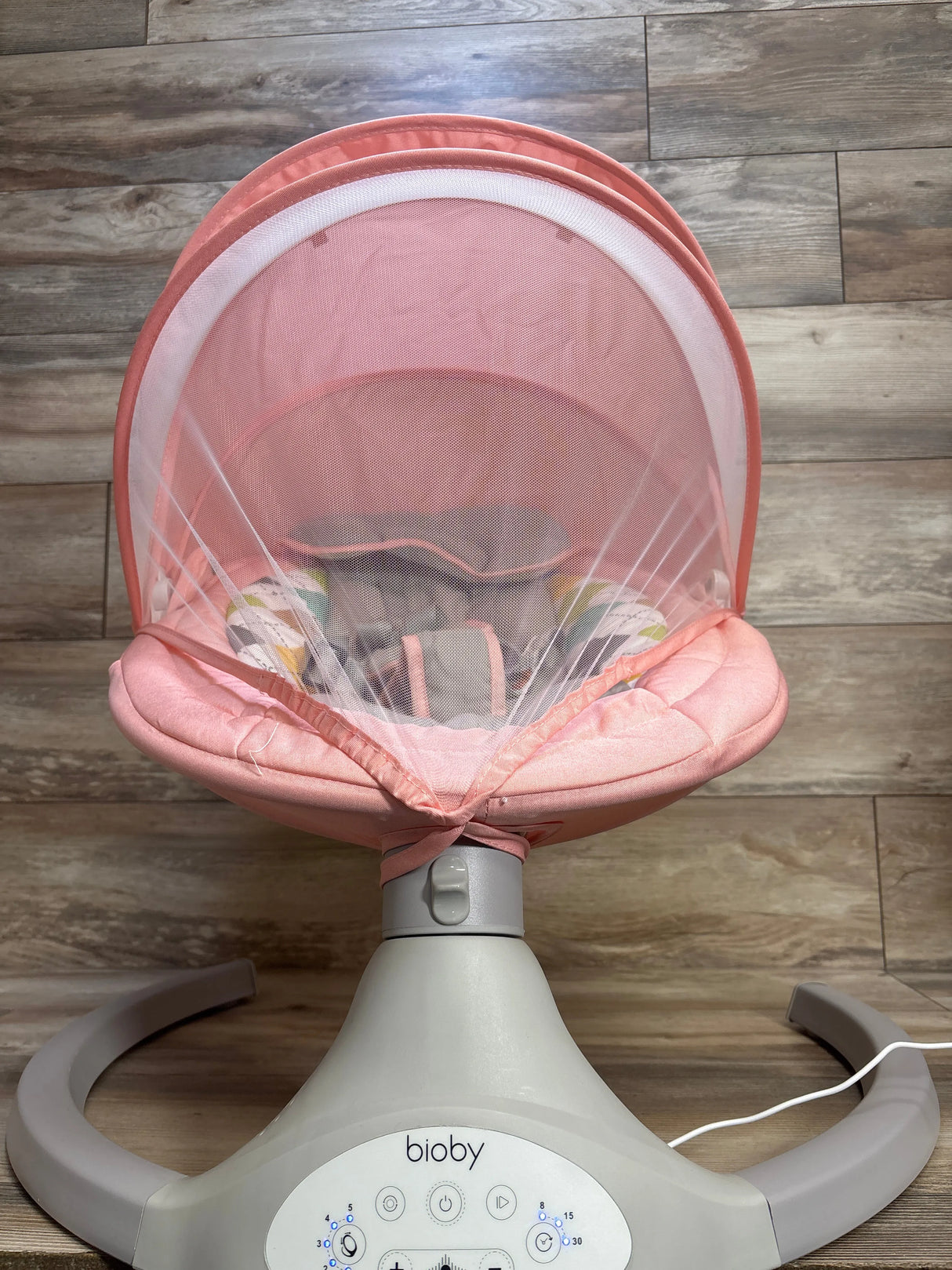 Bioby Electric Baby Swing with Remote Control Pink