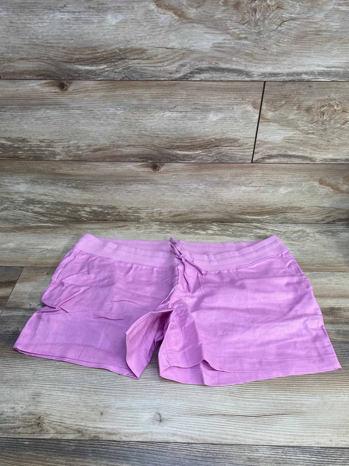 NWOT Gap Maternity Linen-Cotton Shorts Pink sz XL - Me n Mommy To Be