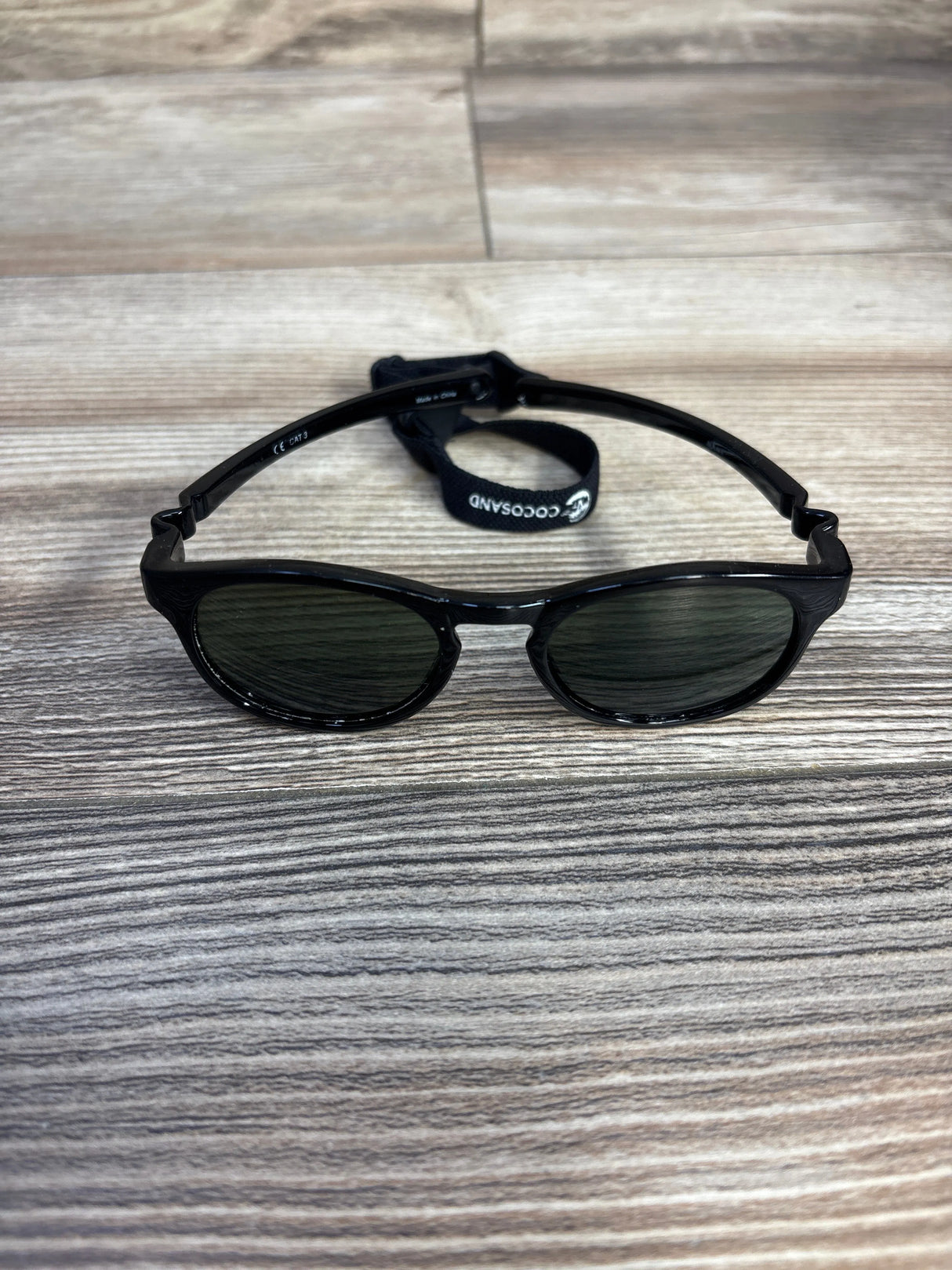 Cocosand Flexible Baby Sunglasses with Strap Black sz 0-24m - Me n Mommy To Be