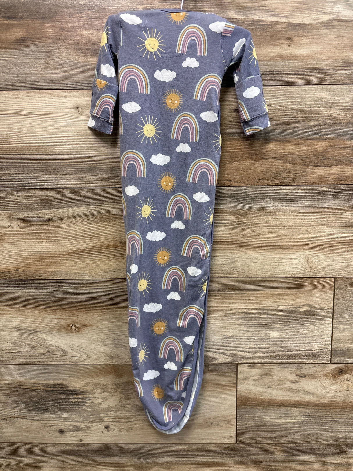 Copper Pearl Rainbow Print Knotted Gown Purple sz 0-4m