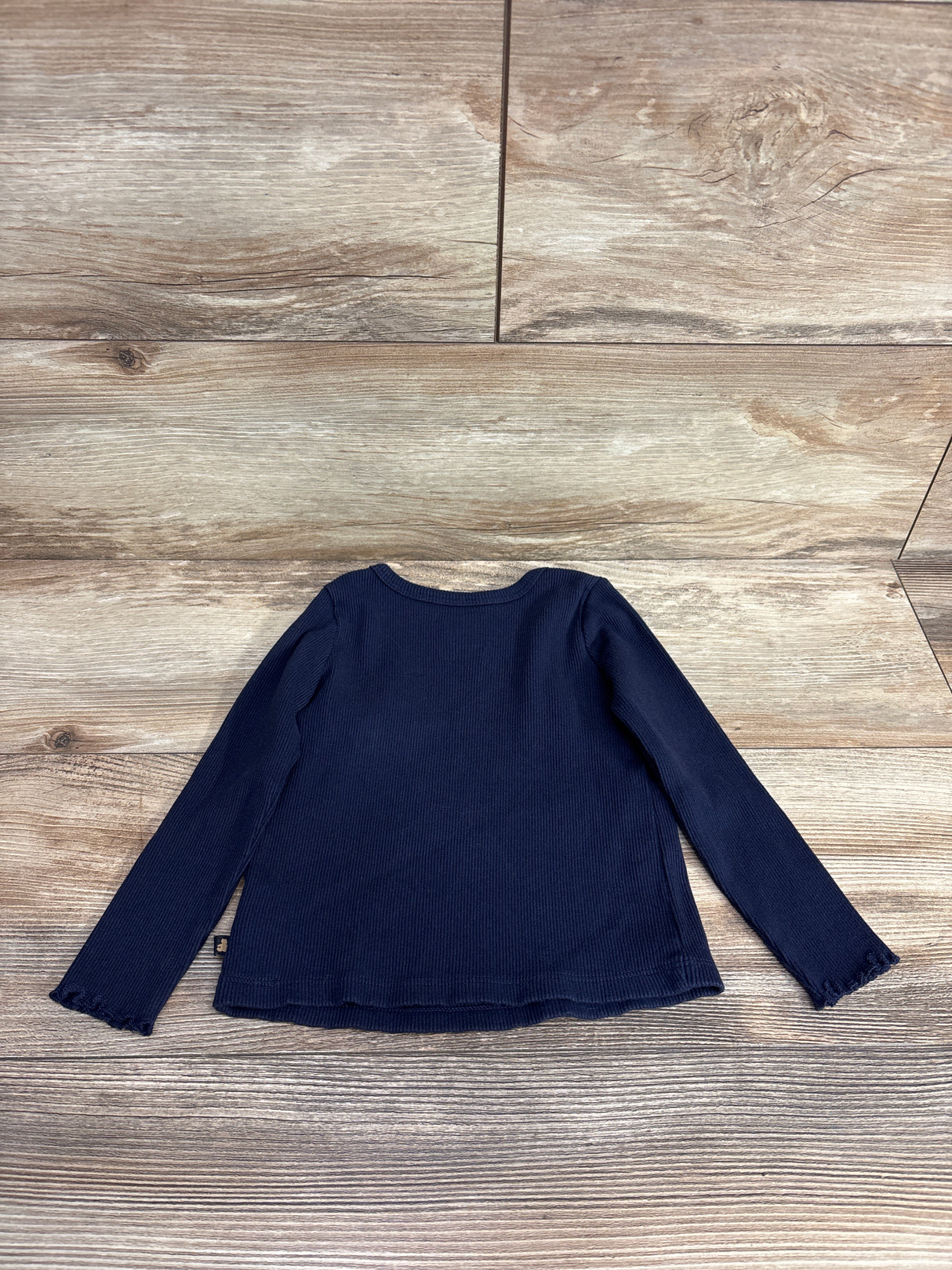 Gap Ribbed Long Sleeve Shirt Navy sz 2T