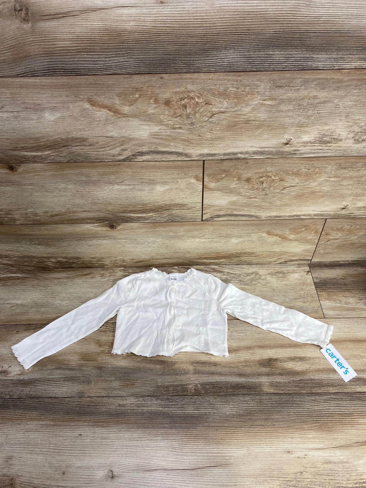 NEW Carter's Button Front Cardigan White sz 3T