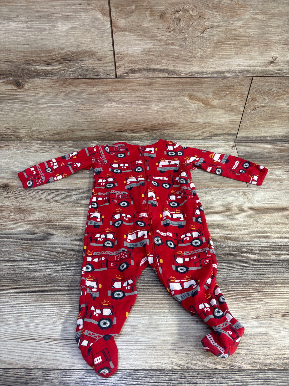 Wonder Nation Fire Truck Sleeper Red sz 6-9m