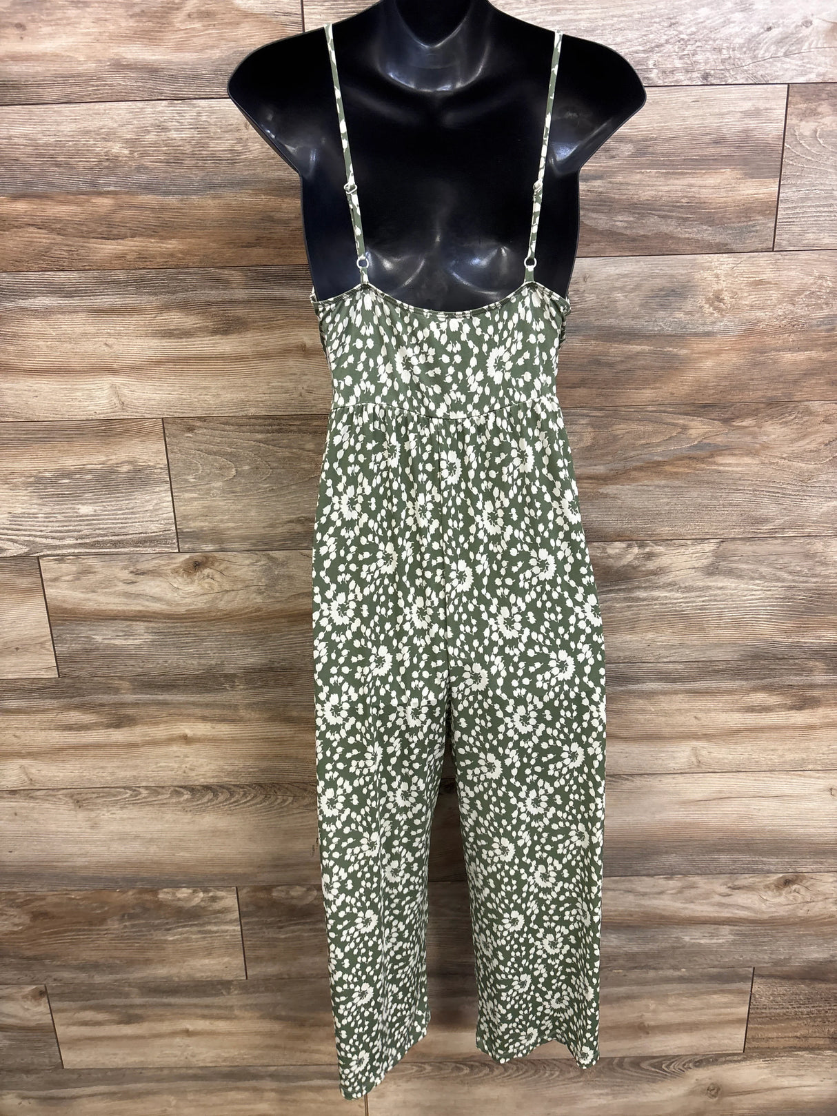 NEW Kaileigh Maternity Rica Crop Jumpsuit Green sz Medium