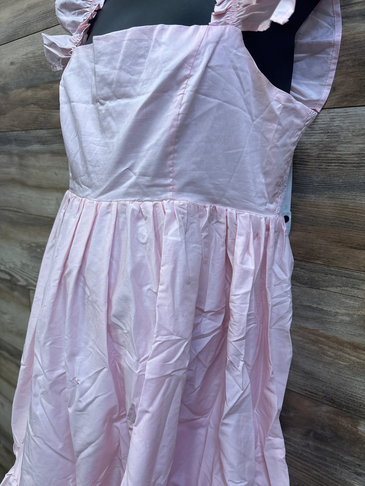 NEW Club L London Dolly Daze Ruffle Sleeve Babydoll Maternity Mini Dress Pink sz Large