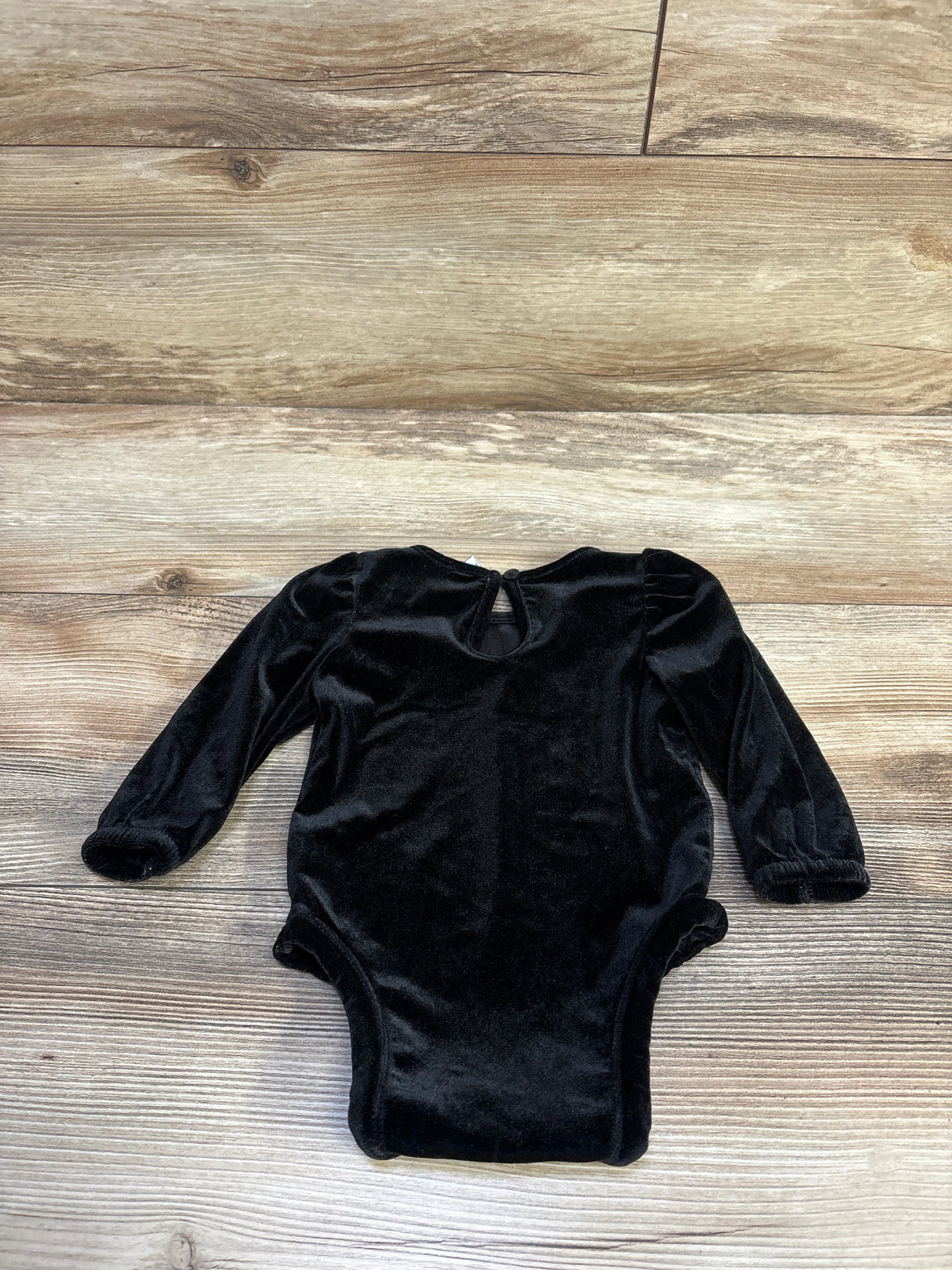 Old Navy Velvet Open Back Bodysuit Black sz 3-6m