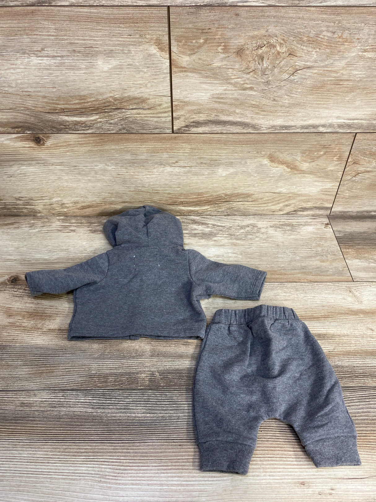 Mighty Goods 2pc Button Up Hoodie & Pants Set Grey sz Preemie