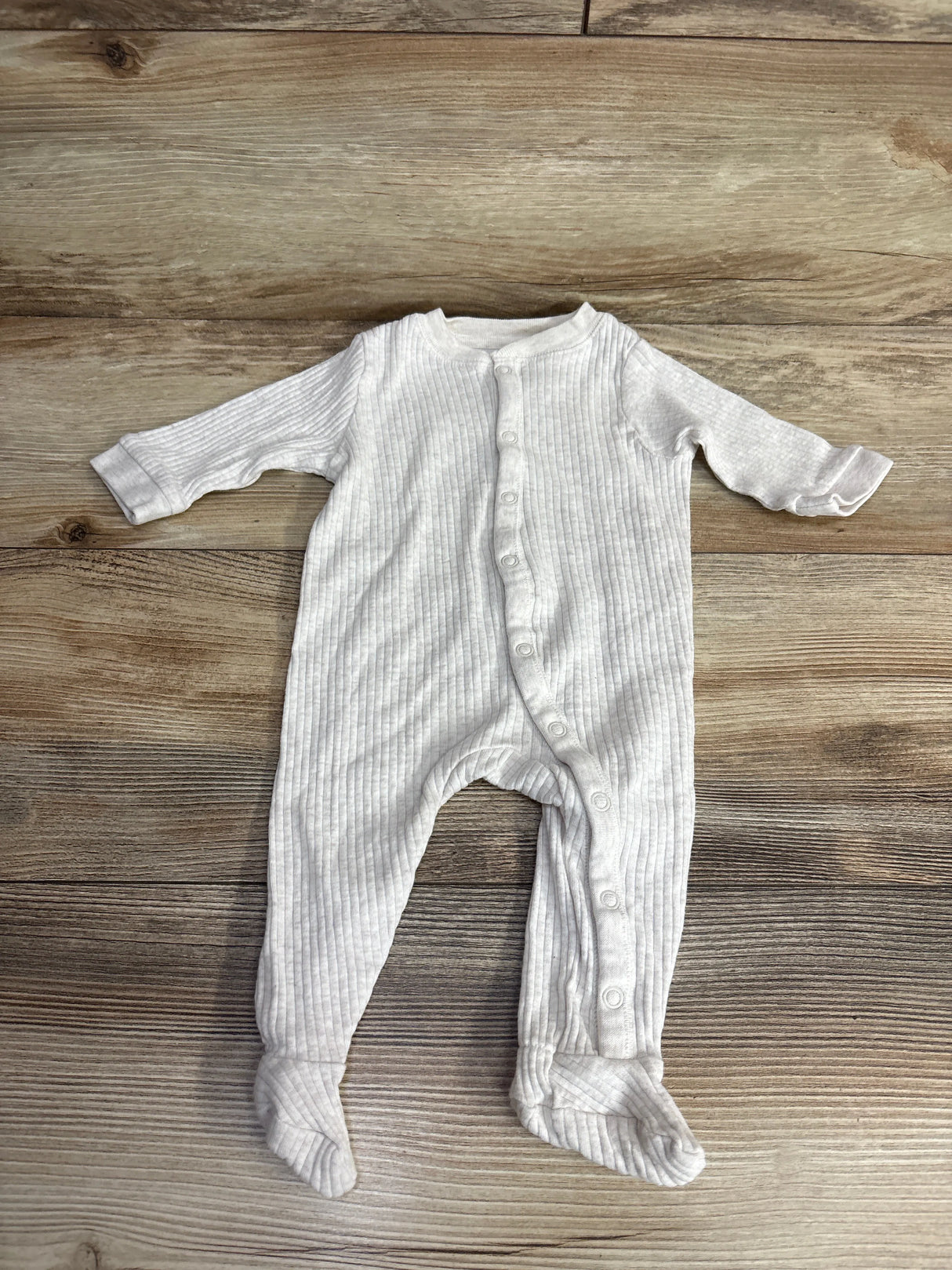 H&M Organic Ribbed Sleeper Ivory sz 3m