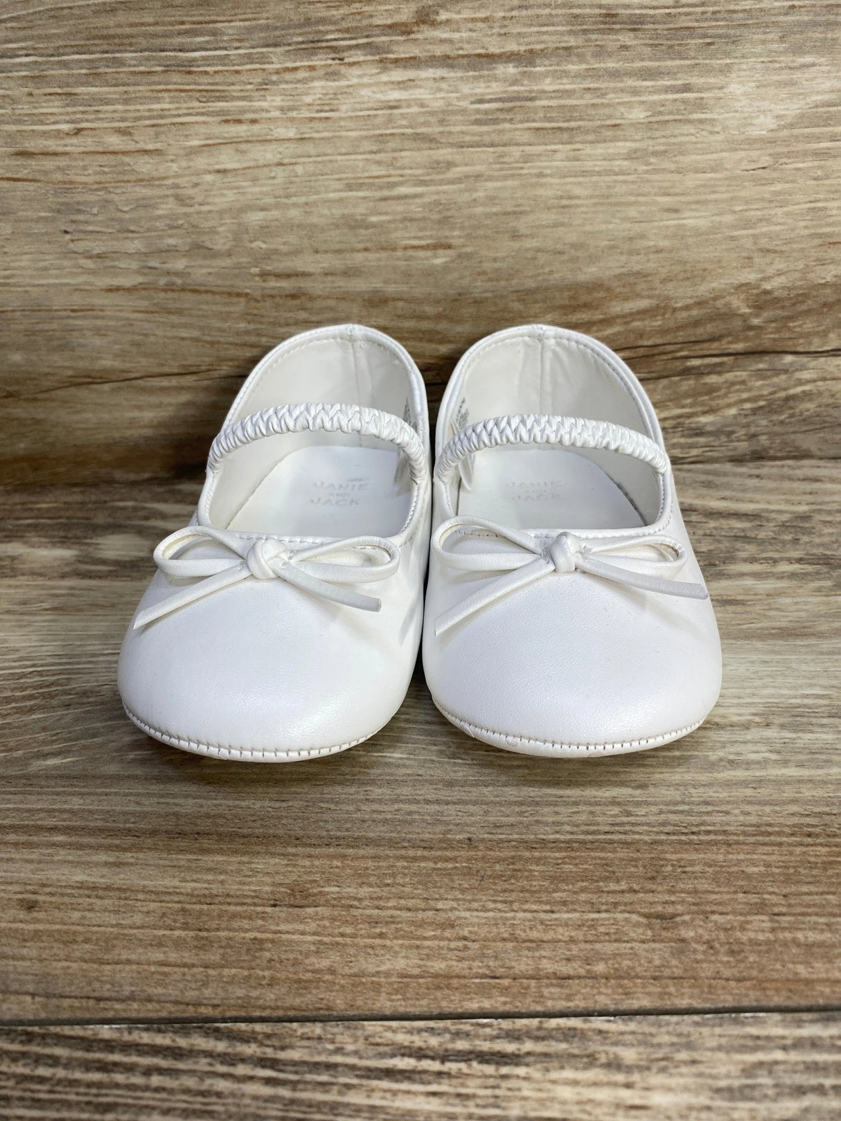Janie & Jack White Bow Ballet Flats sz 18-24m - Me n Mommy To Be