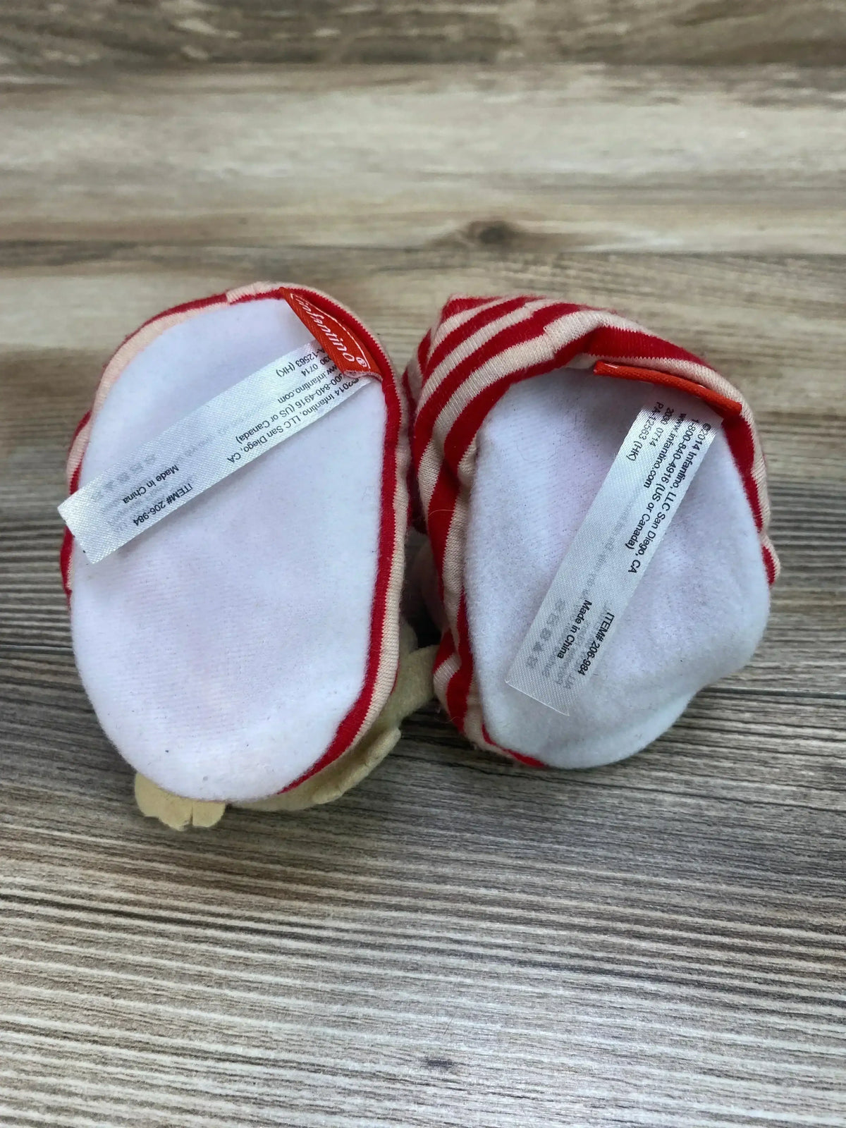 Infantino Infant Christmas Foot Rattles Sz 0-6m - Me n Mommy To Be