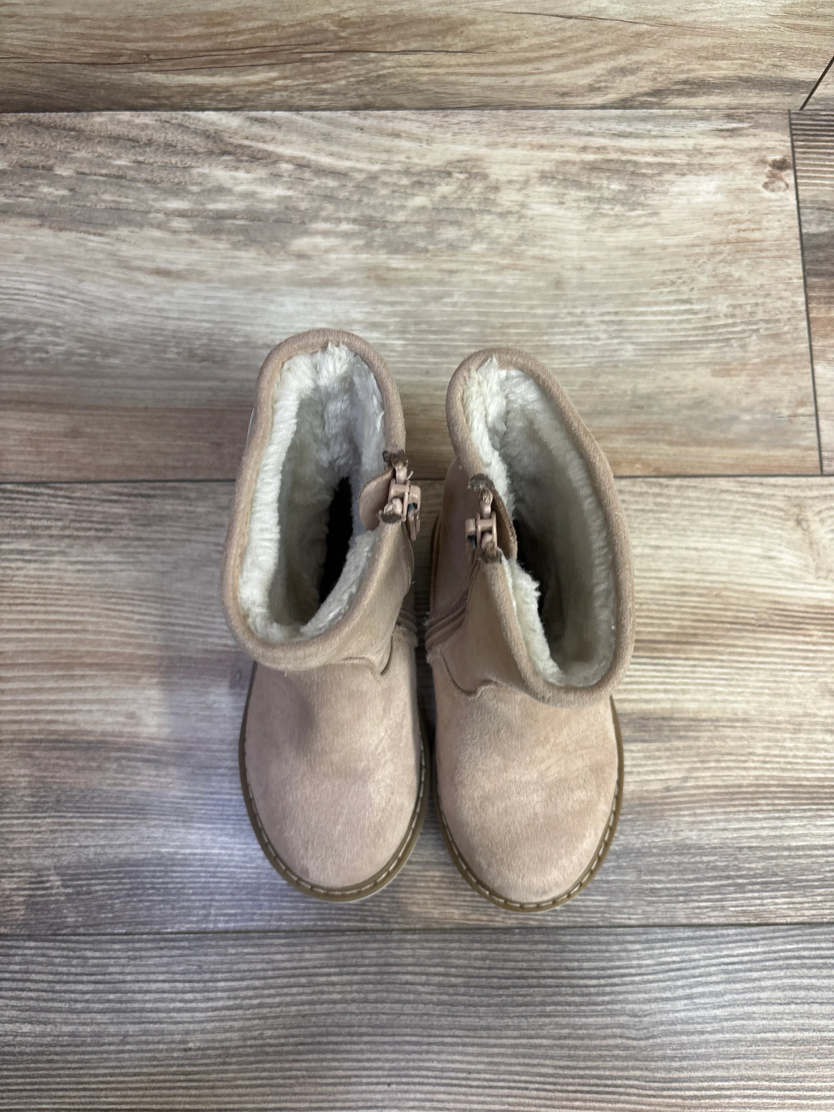 Cat & Jack Isla Suede Zipper Boots Pink sz 8c