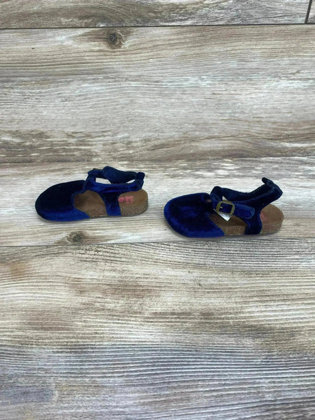 Baby B'gosh Velvet Cork Shoes Navy Sz 4c - Me n Mommy To Be