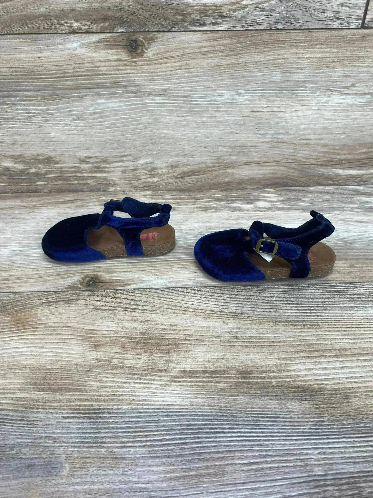 Baby B'gosh Velvet Cork Shoes Navy Sz 4c - Me n Mommy To Be