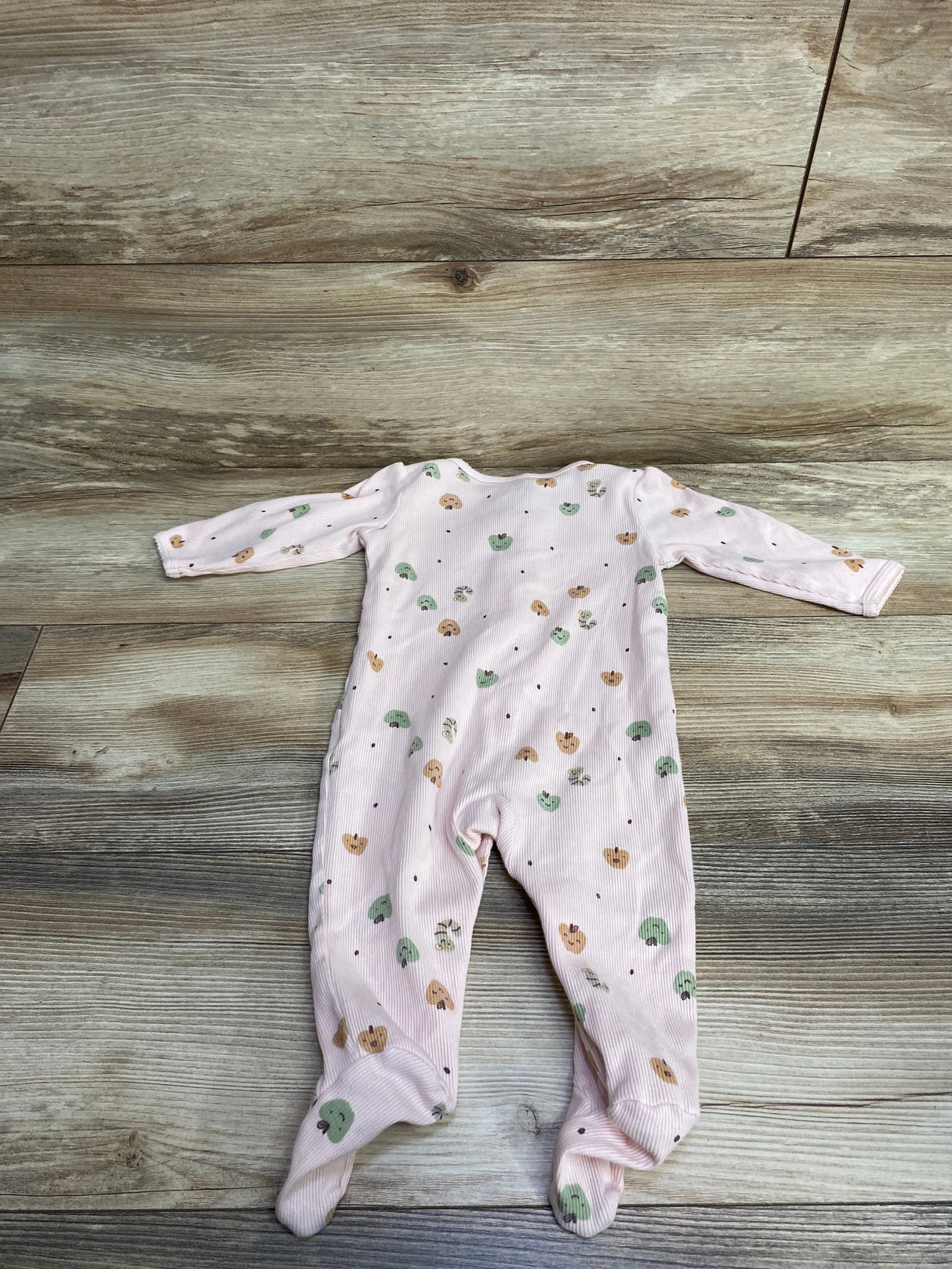 Carter's Ribbed Apple Sleeper Pink sz 6m