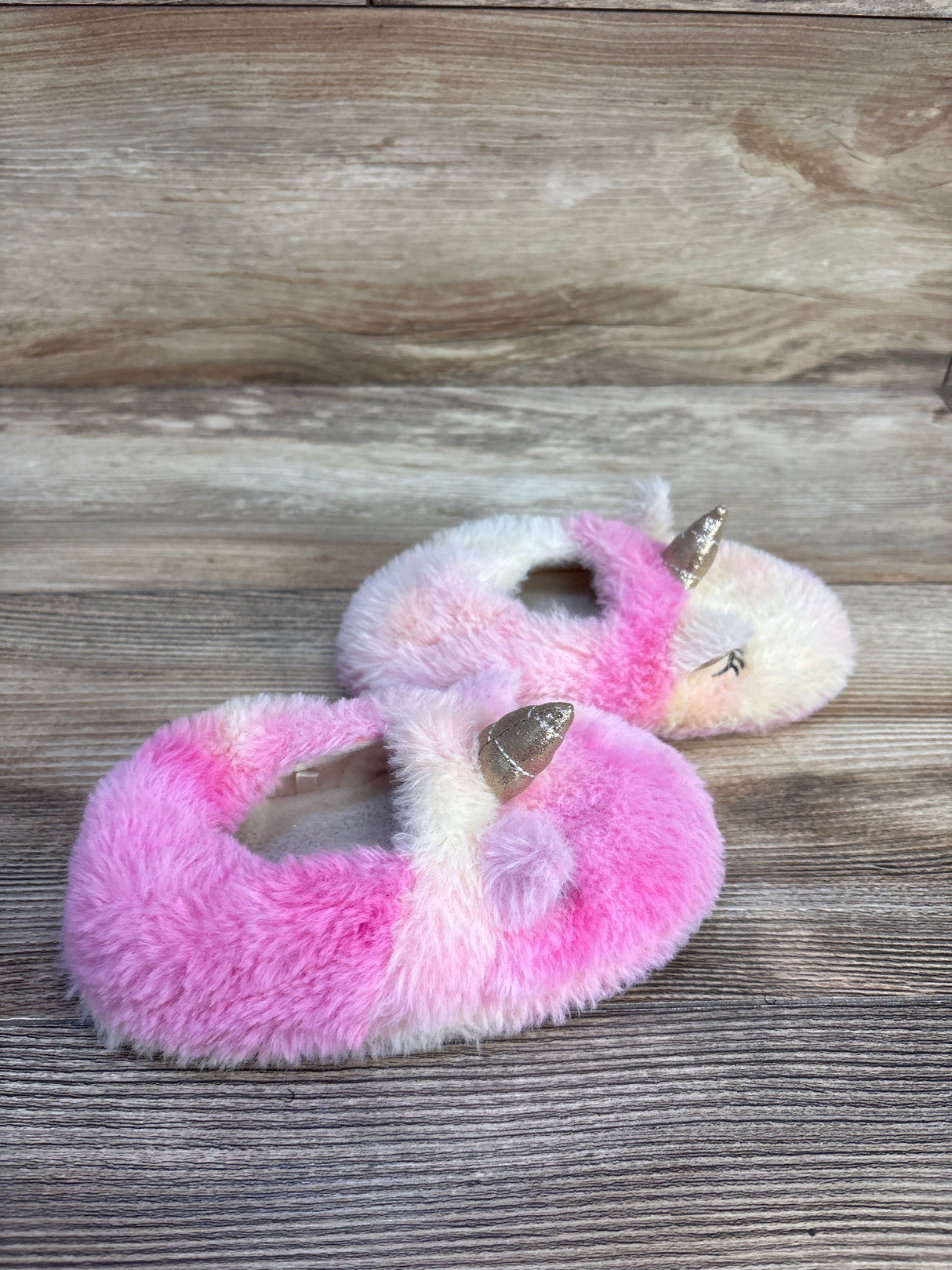 Enteer Unicorn House Slippers Pink sz 9-10c