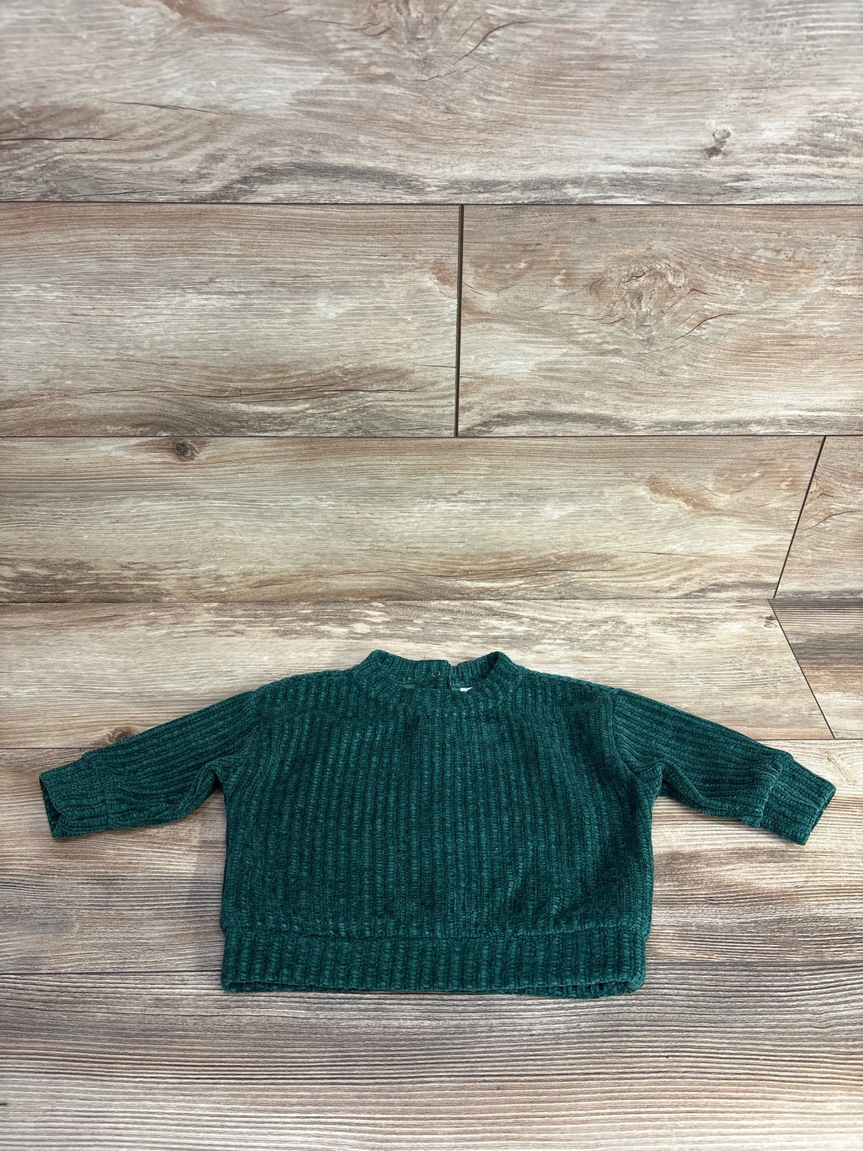 Cat & Jack Chunky Knit Sweater Green sz 6-9m