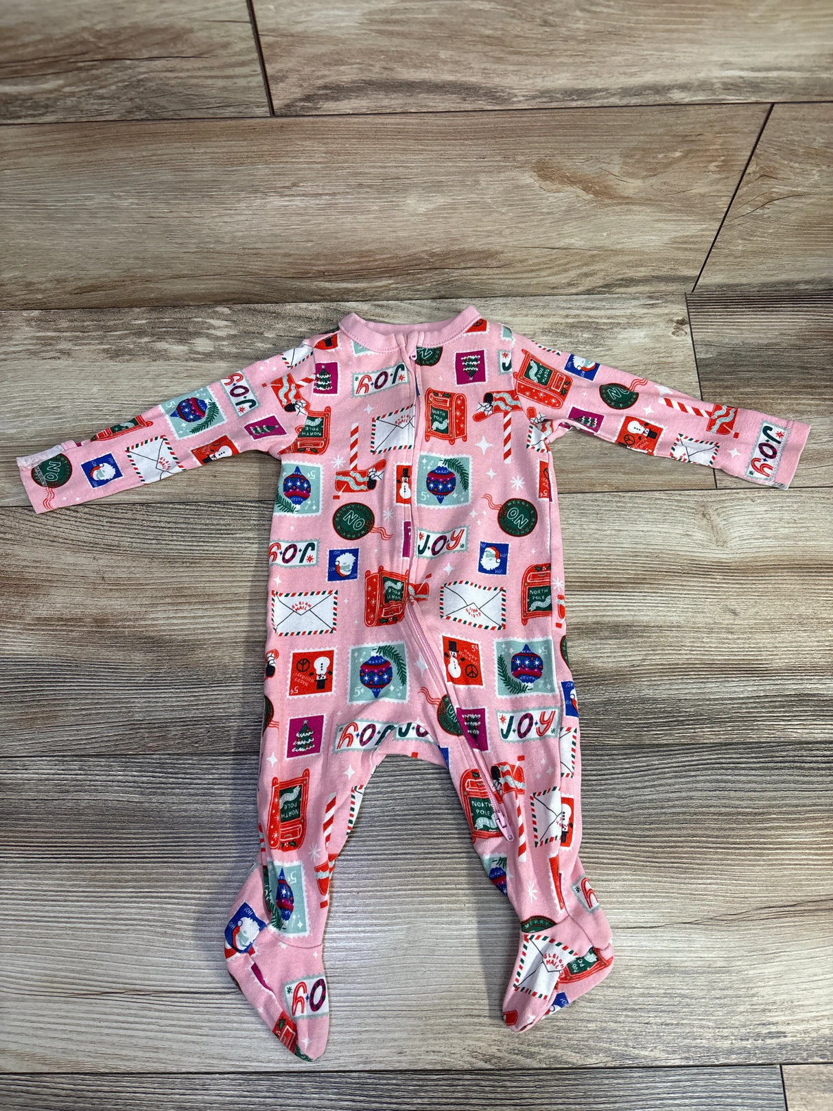 Old Navy Christmas Sleeper Pink sz 3-6m