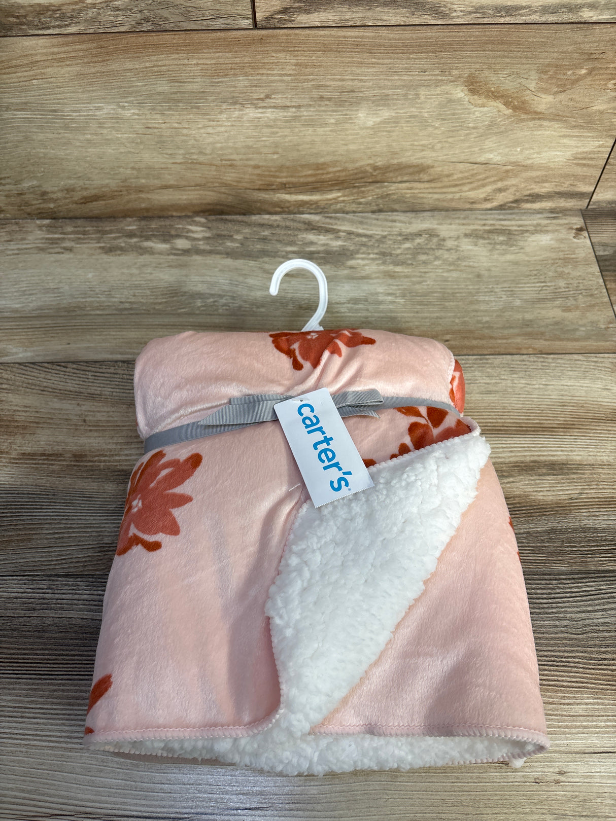 NEW Carter's Plush Baby Blanket Pink