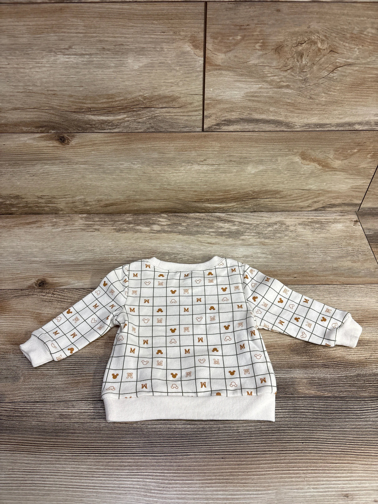 Disney Baby Mickey Mouse Sweatshirt Cream sz 0-3m