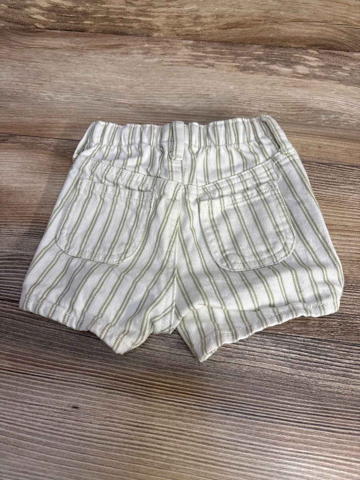 Old Navy High-Waisted Striped Twill Shorts White sz 18-24m - Me n Mommy To Be