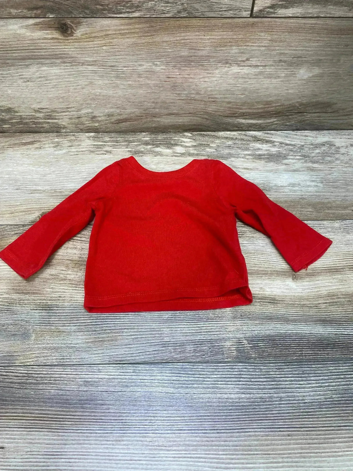 Cat & Jack Long Sleeve Shirt Red sz Newborn - Me n Mommy To Be