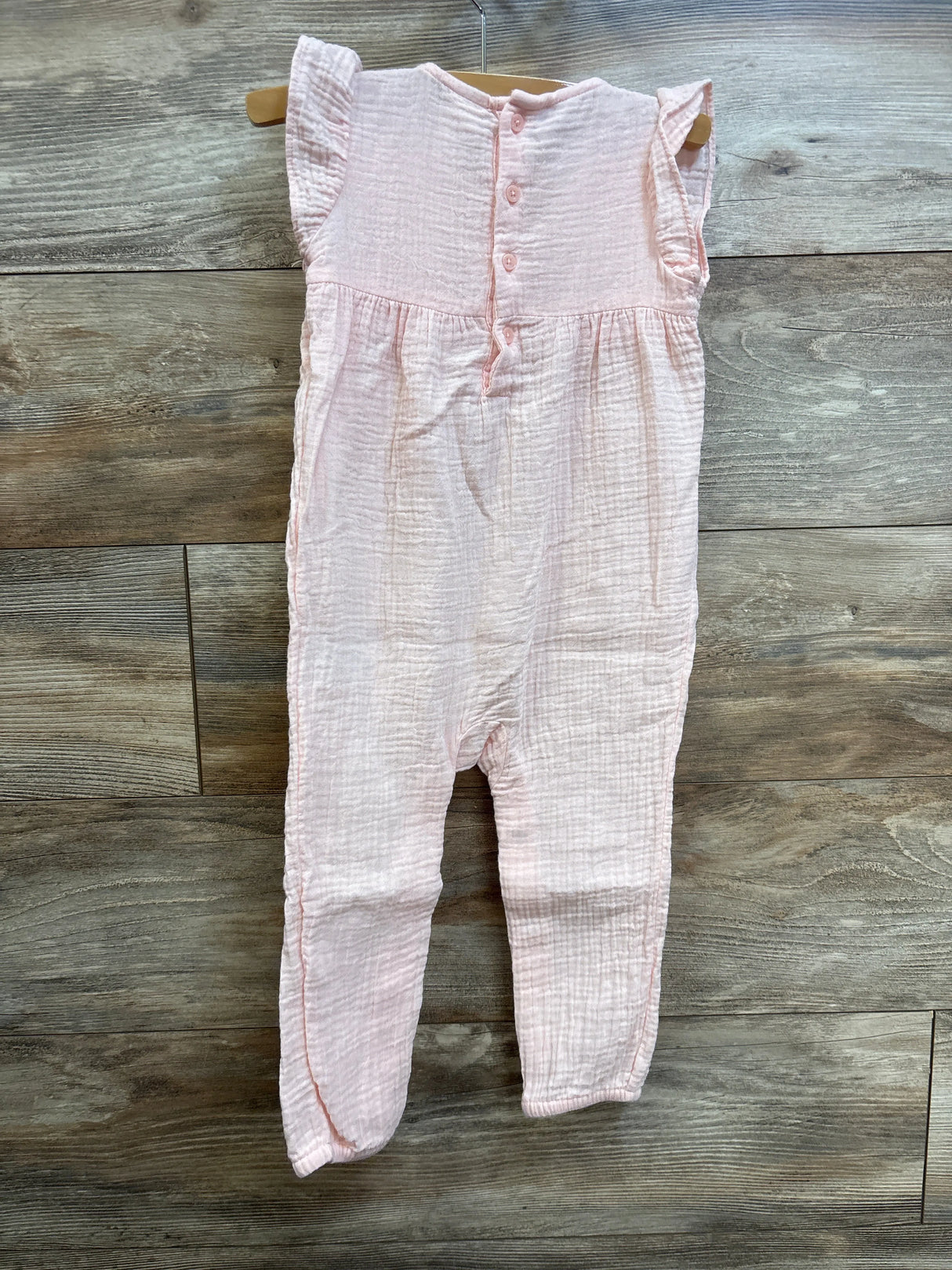 Carter's Embroidered Gauze Jumpsuit Pink sz 24m