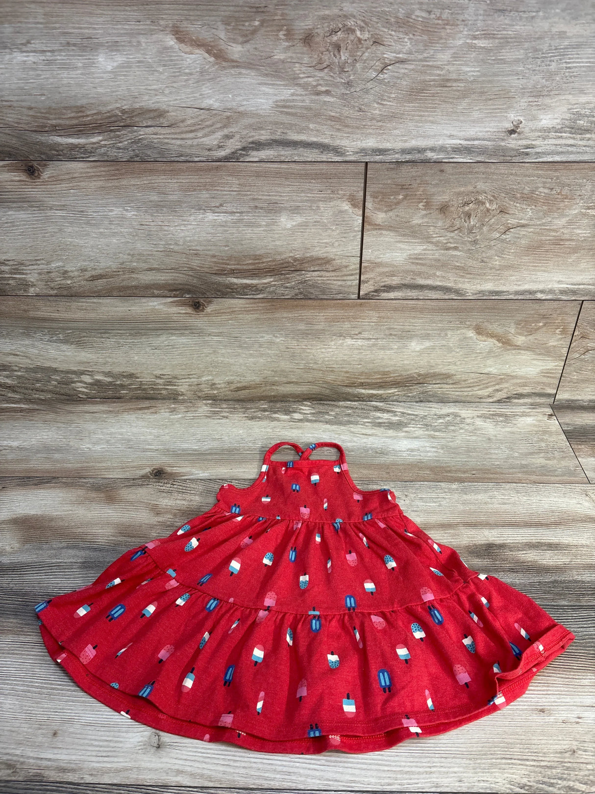 Cat & Jack Popsicle Tank Dress Red sz 18m