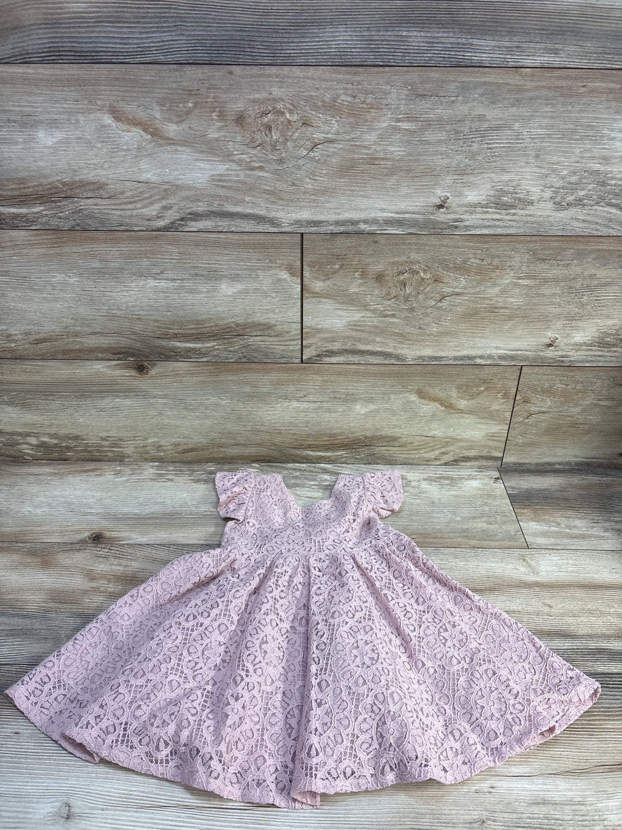 KYAIGUO Elegant Lace Dress Pink sz 12-18m