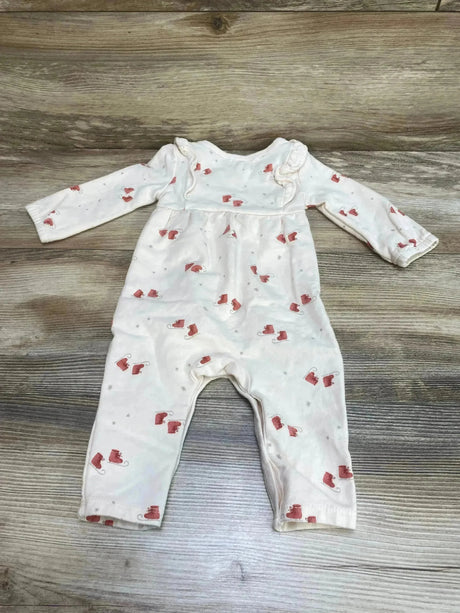 Rabbit + Bear Ruffle Skates Coverall Cream sz 6-9m - Me n Mommy To Be