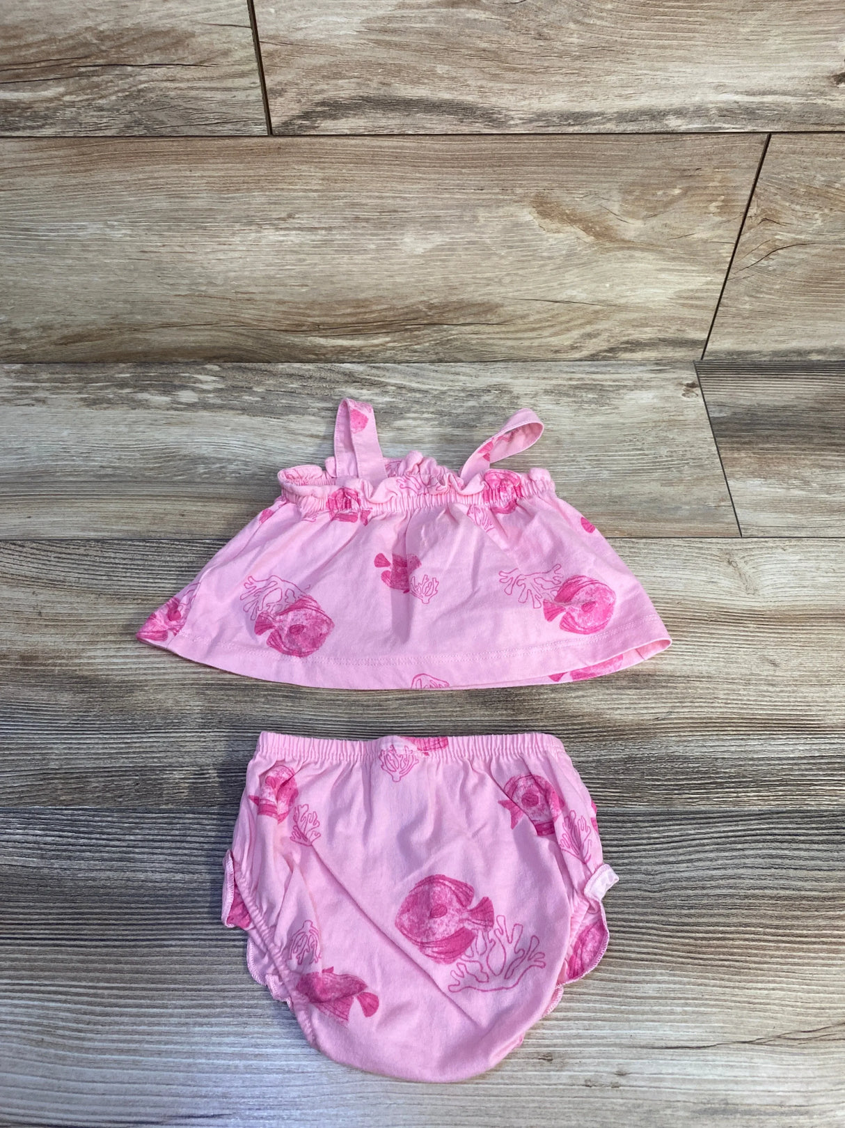 Child of Mine 2pc Tank Top & Bloomer Set Pink sz 0/3m