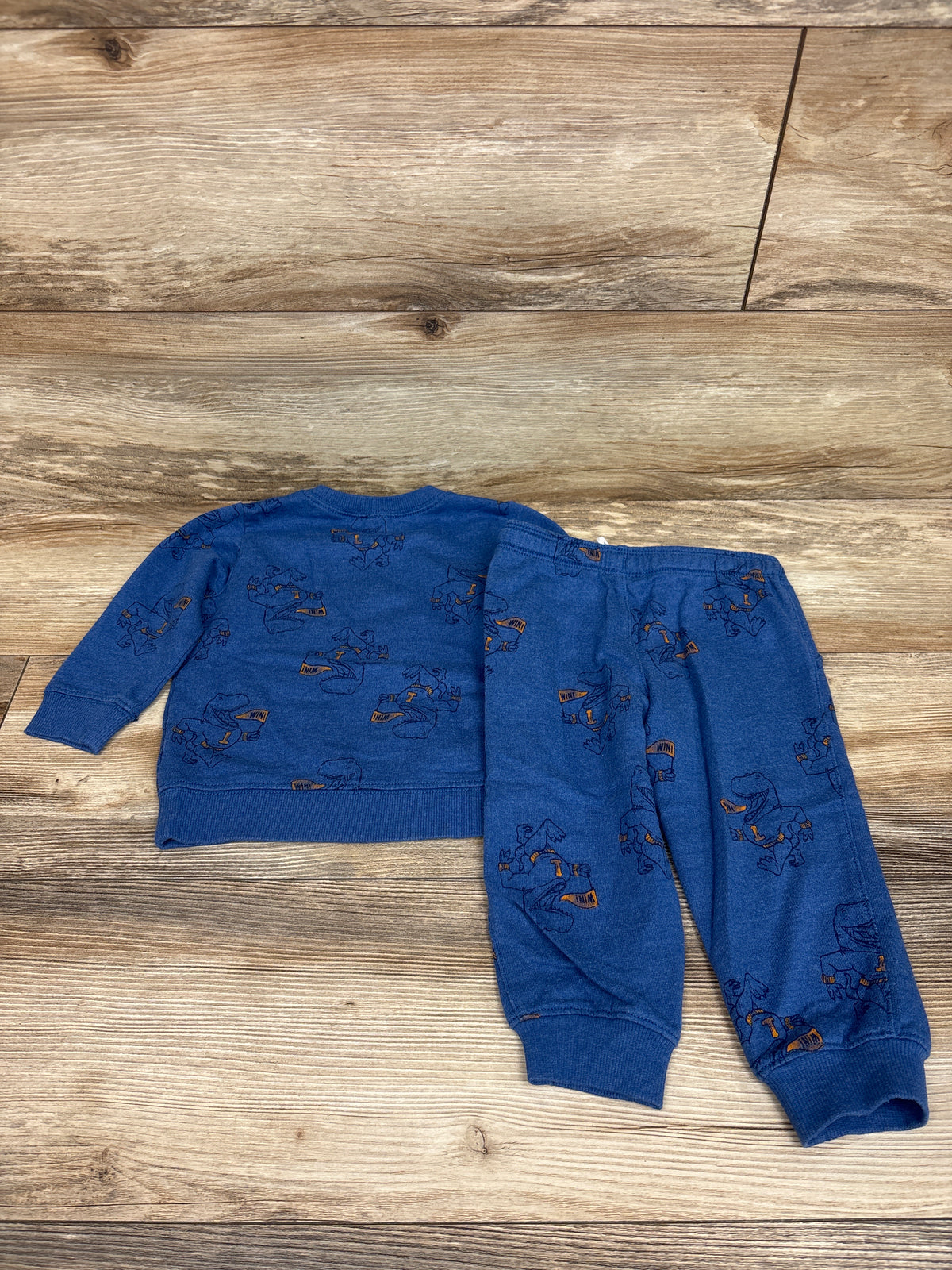 Carter's 2pc Pullover Sweatshirt & Joggers Set Blue sz 18m