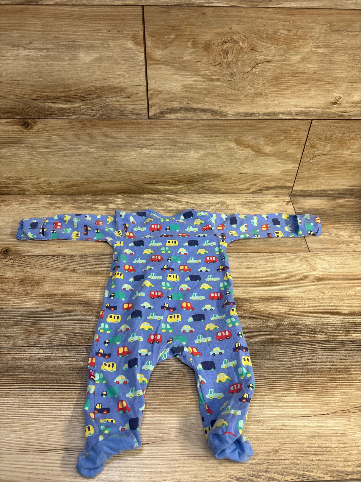 Magnetic Me CloudStretch Footie in Blue Cars sz 0-3m