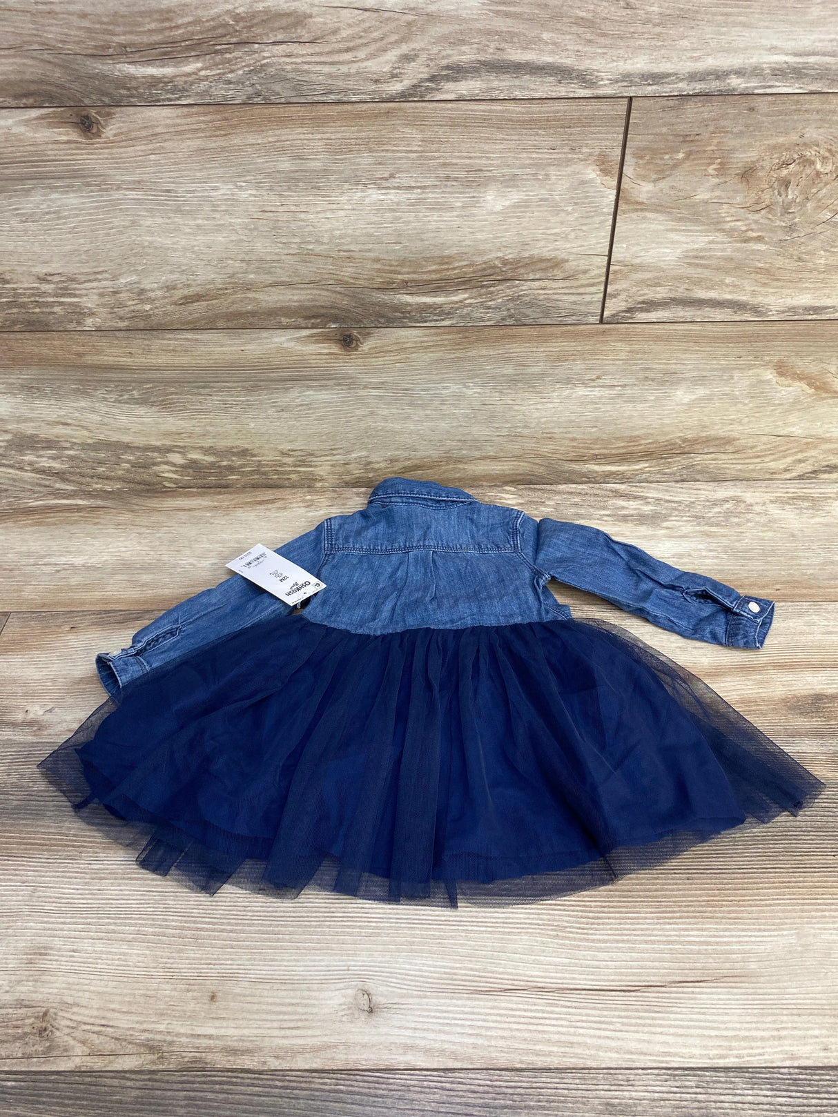 NEW Oshkosh Chambray Tulle Dress & Bloomers Blue sz 12m - Me n Mommy To Be