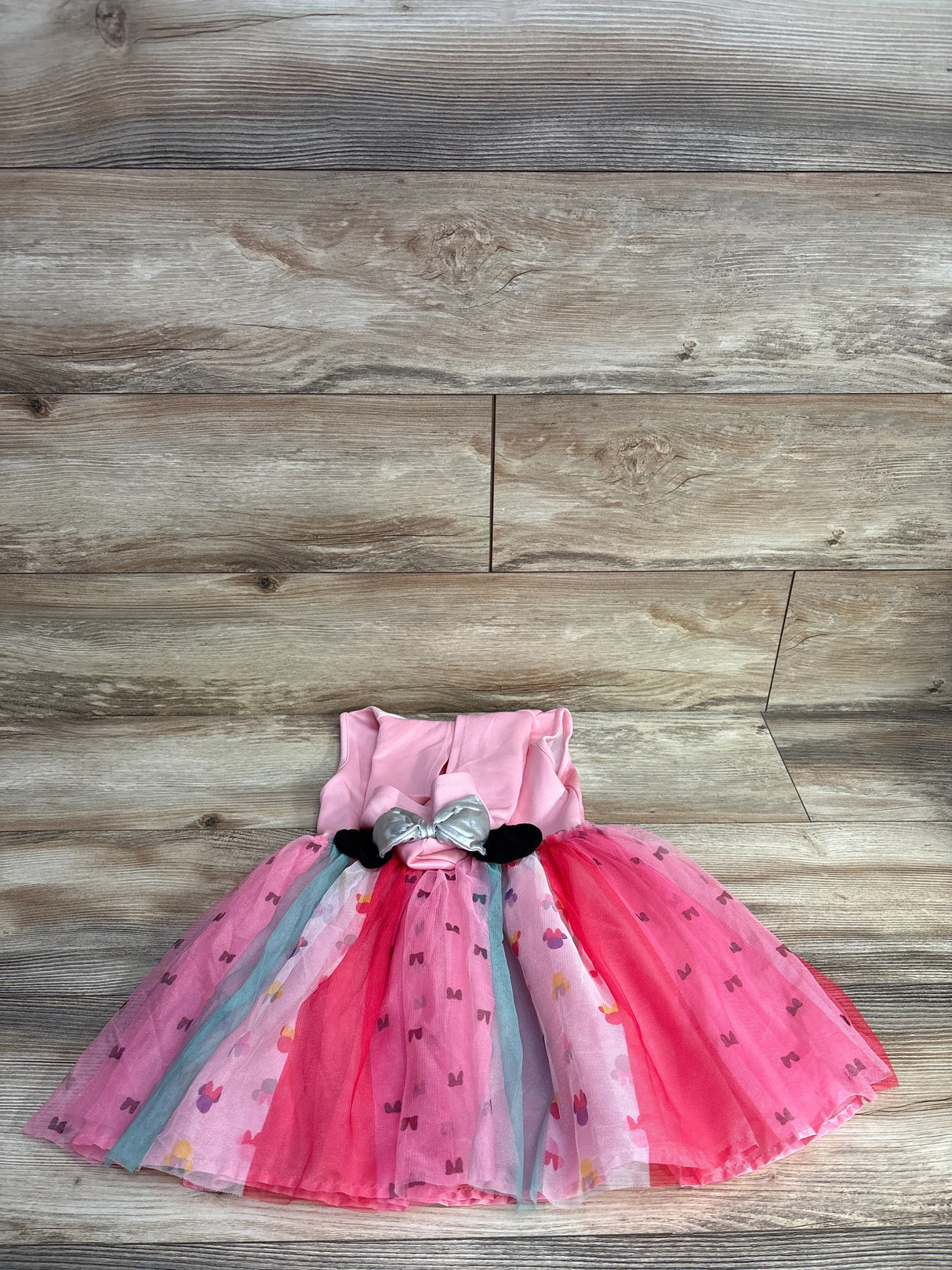 Disney Minnie Mouse Girls Hooded Cosplay Dress Pink sz 4/5