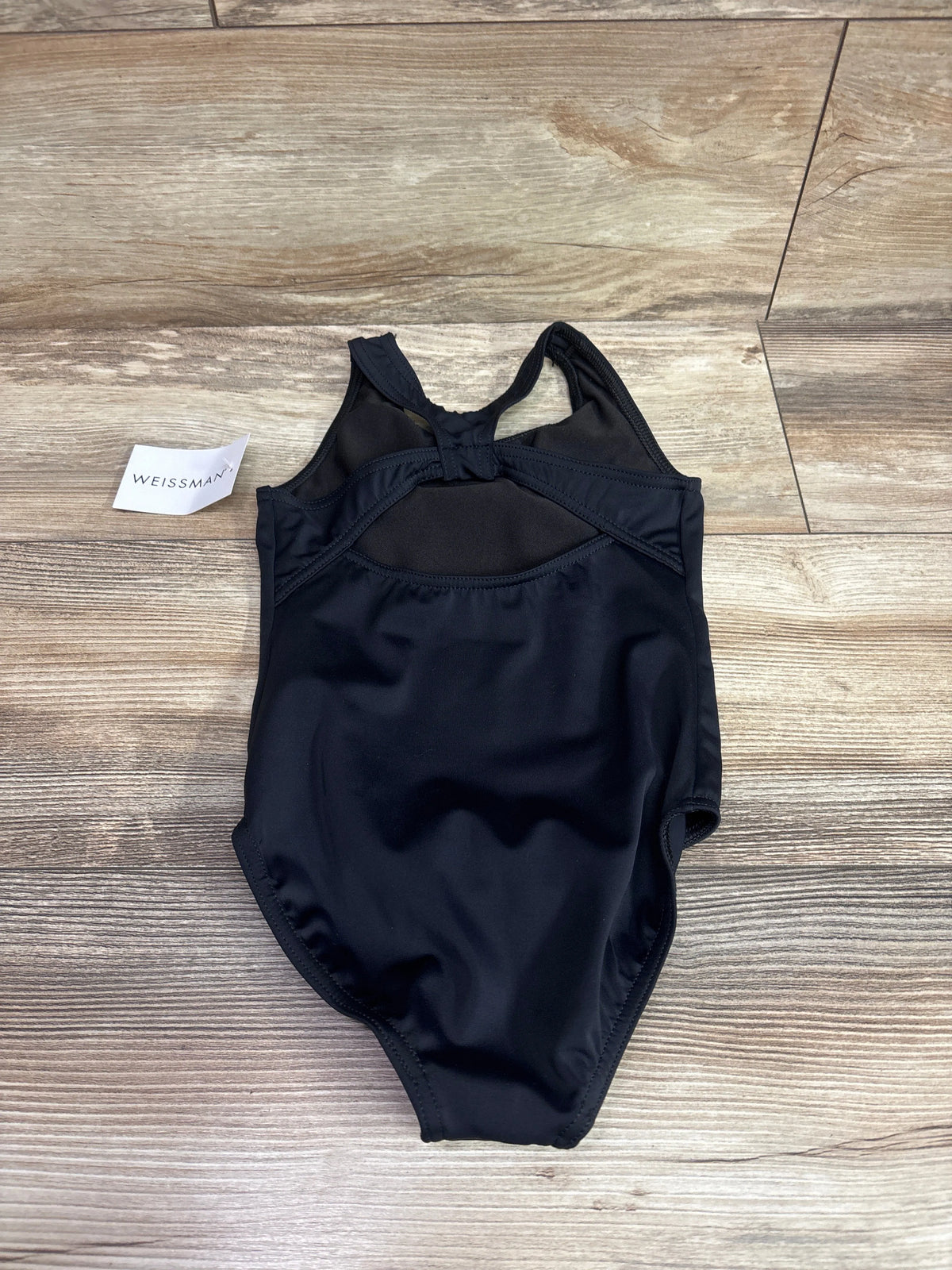 NEW Weissman Back-Cutout Leotard Black sz 4/5T
