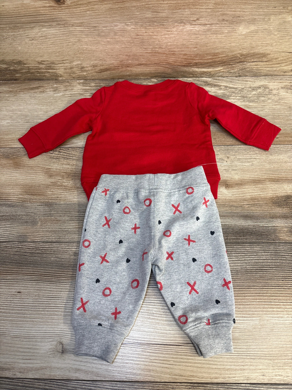 NWOT Just One You 2pc Stole Your Heart Sweatshirt & Bottoms Set Red sz 3m