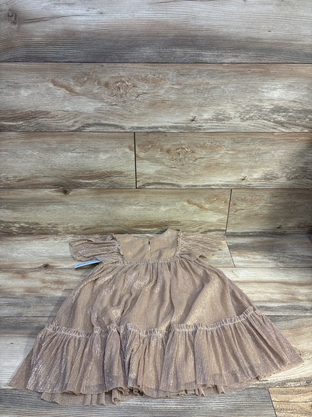 NEW Cat & Jack Golden Glow Metallic Tulle Overlay Dress sz 5T