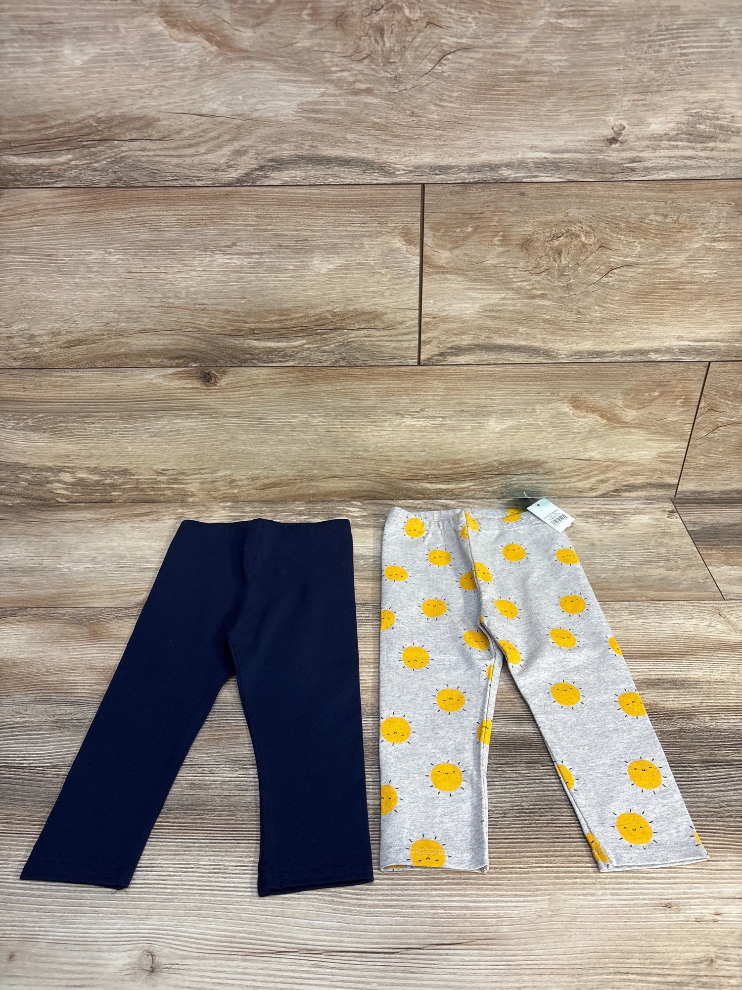 NEW Mighty Goods 2pk Sunshine Leggings Grey sz 18m