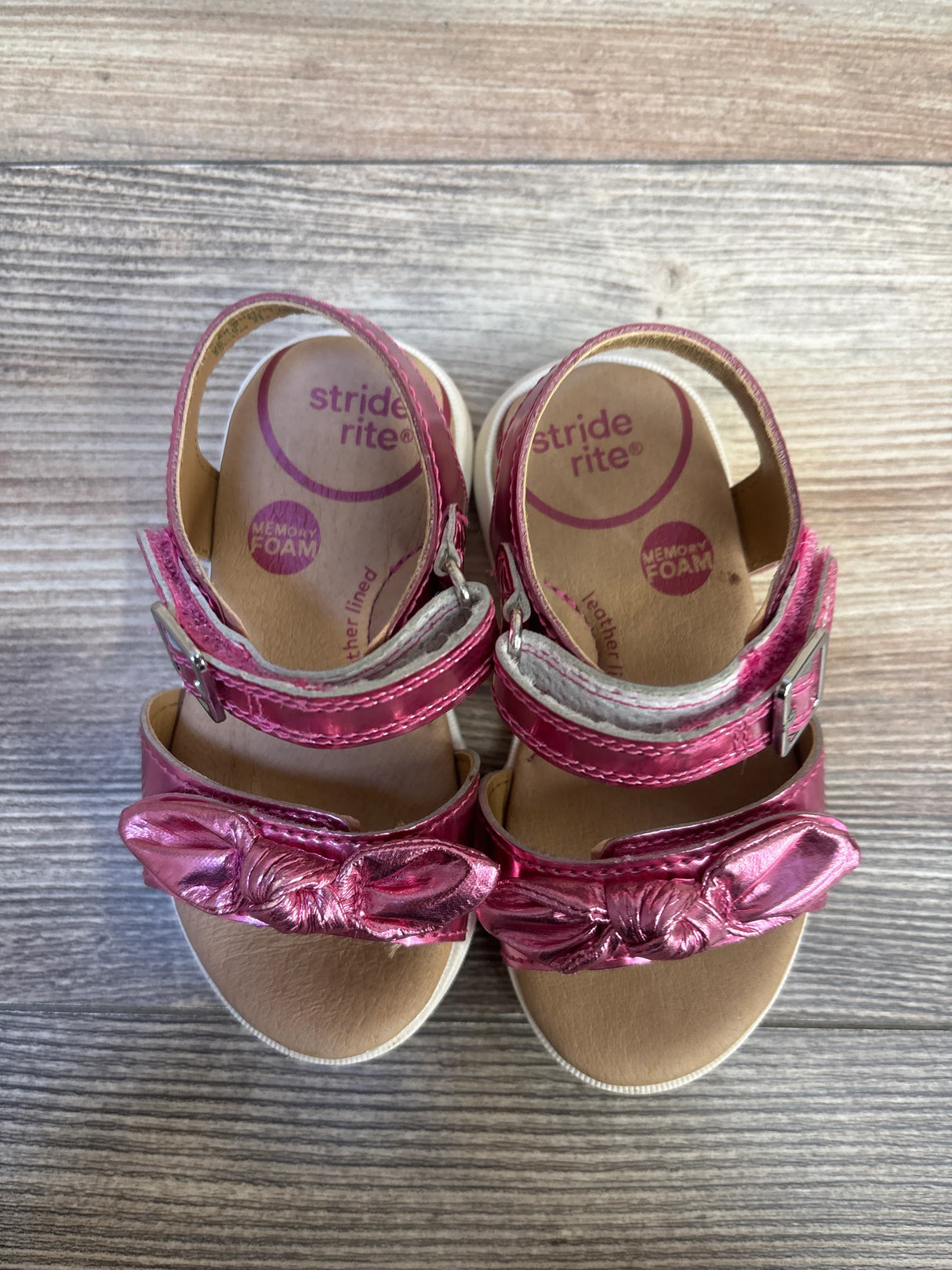 Stride Rite Whitney Sandals in Metallic Pink sz 6c