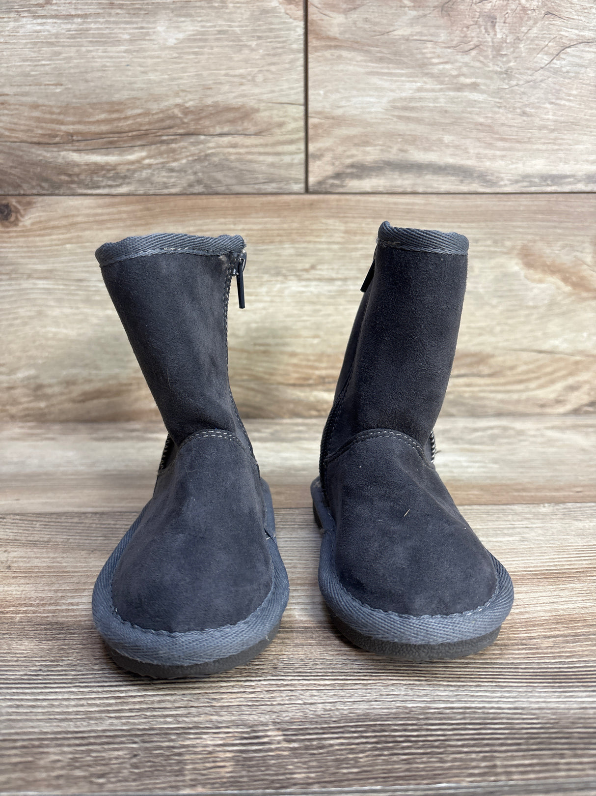 Harper Canyon Seude Tall Shearling Boots Grey sz 6c