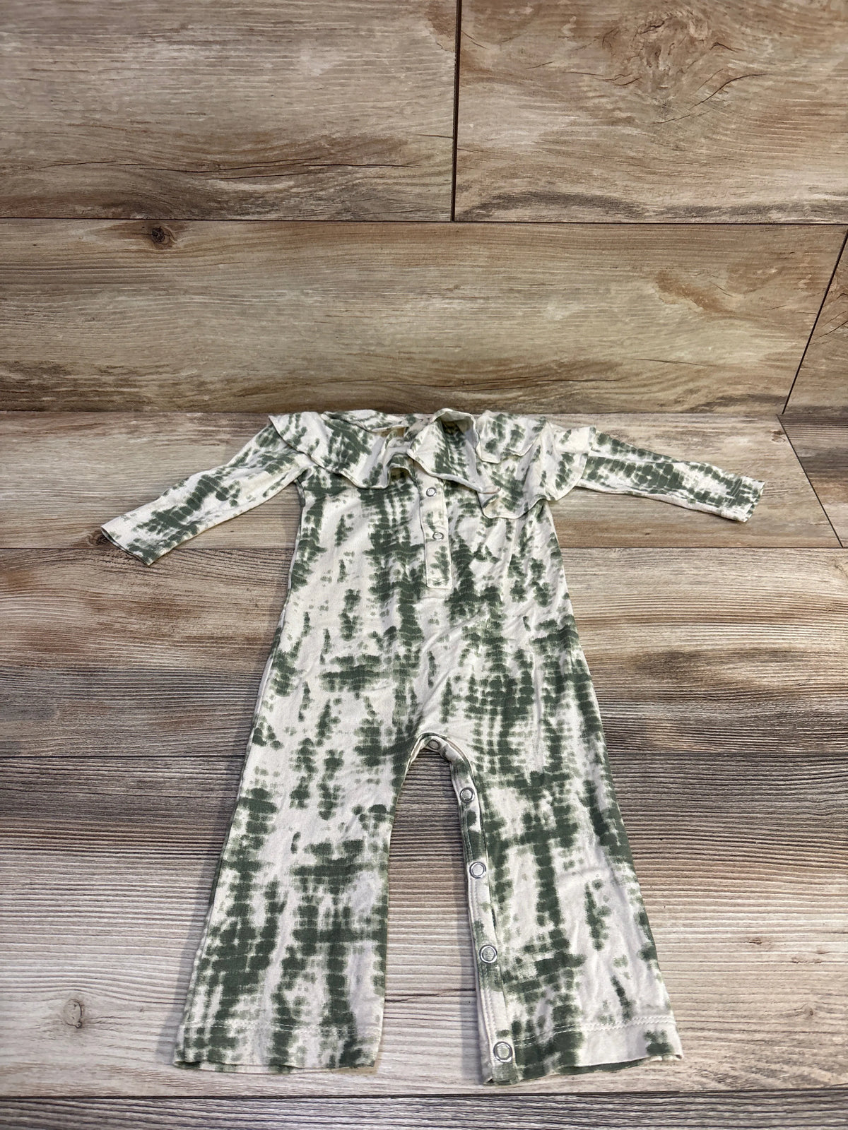 The Woods by Kate Quinn Beechwood Modal Ruffle Coverall Ivory sz 6-12m
