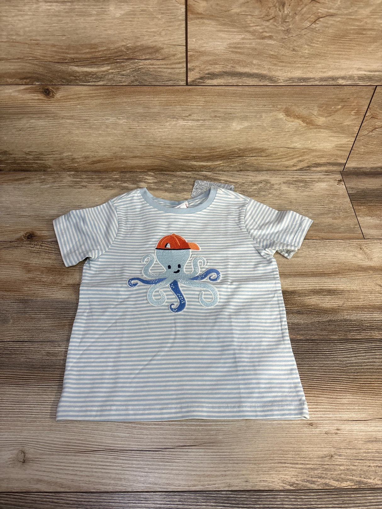 NEW Tommy Bahama Textured Striped Octopus Shirt Blue sz 4T