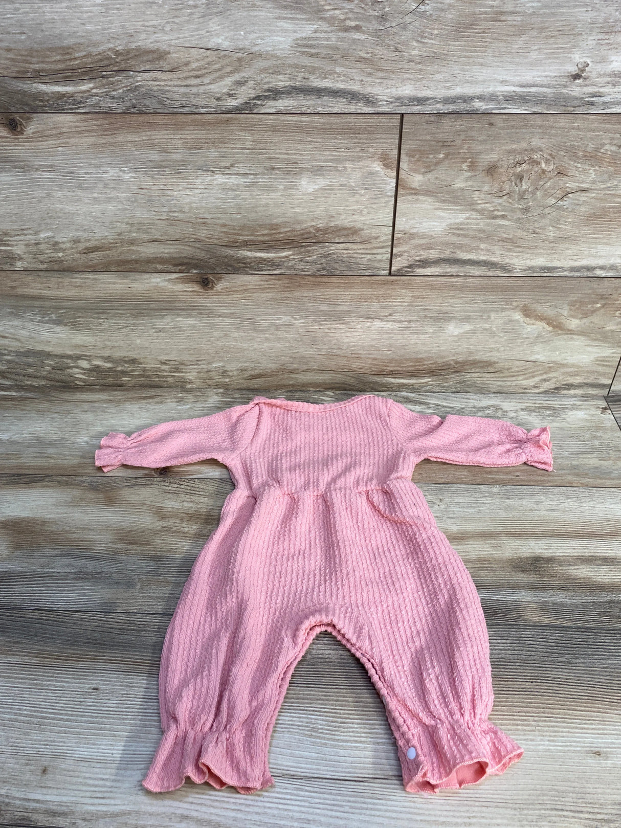Textured Bow Coverall Pink sz 0-3m